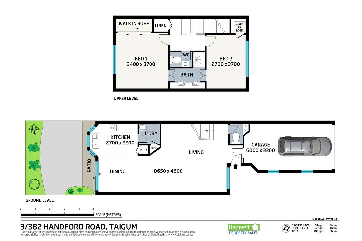 Floorplan of Homely townhouse listing, 3/382 Handford Road, Taigum QLD 4018
