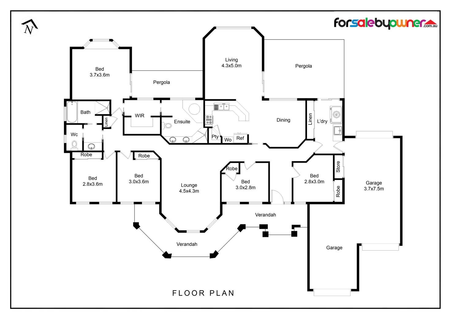 Floorplan of Homely house listing, 74 Crawshaw Cres, Glenroy NSW 2640