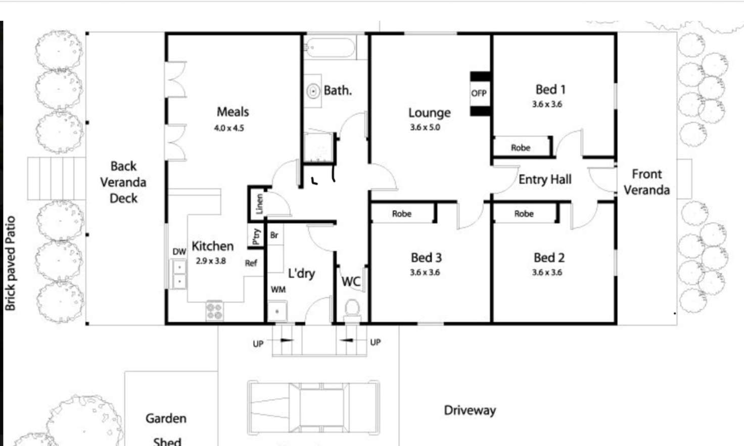 Floorplan of Homely house listing, 142 Johnstone St, Castlemaine VIC 3450