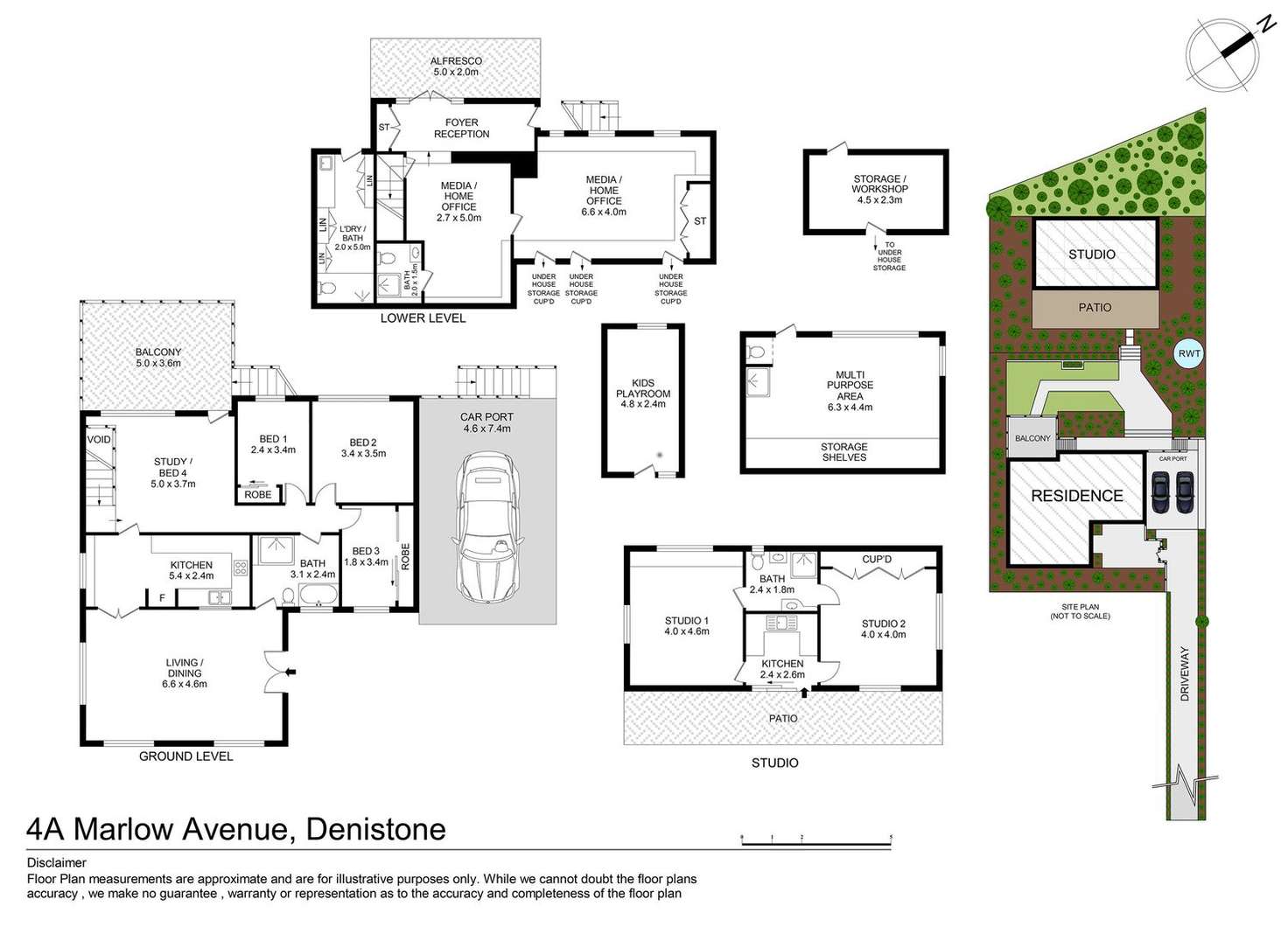 Floorplan of Homely house listing, 4A Marlow Avenue, Denistone NSW 2114