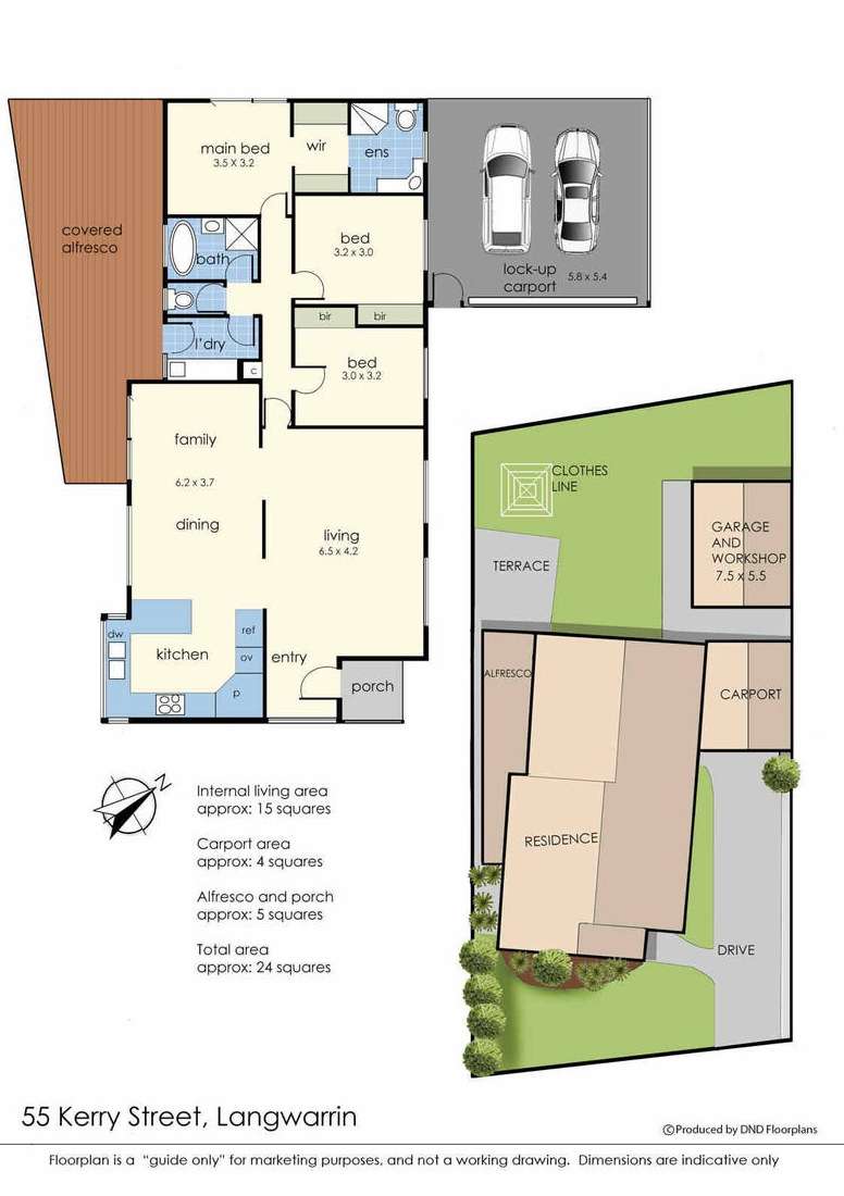 Floorplan of Homely house listing, 55 Kerry Street, Langwarrin VIC 3910