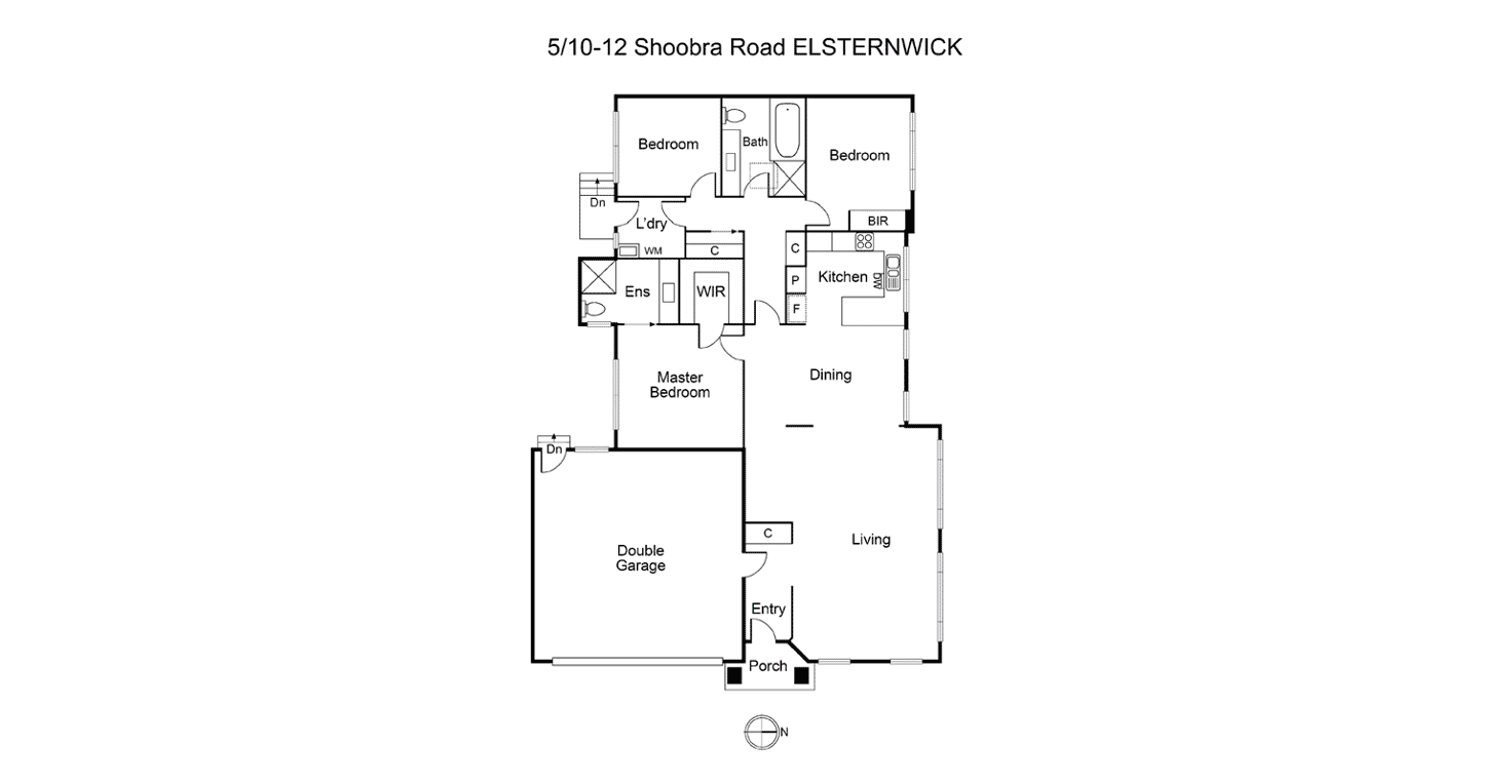 Floorplan of Homely townhouse listing, 5/10 Shoobra Rd, Elsternwick VIC 3185