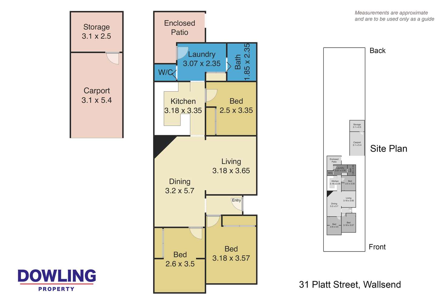 Floorplan of Homely house listing, 31 Platt Street, Wallsend NSW 2287