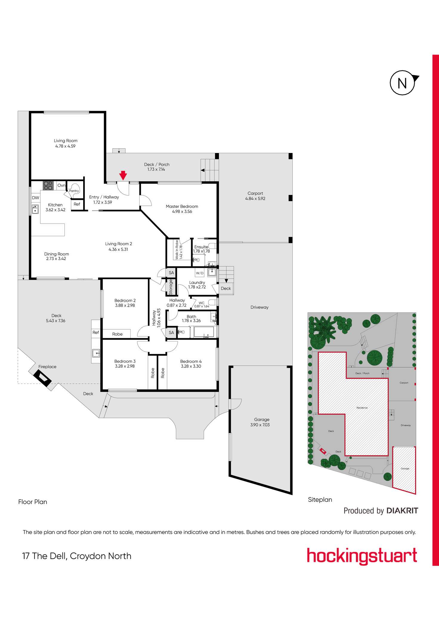 Floorplan of Homely house listing, 17 The Dell, Croydon North VIC 3136