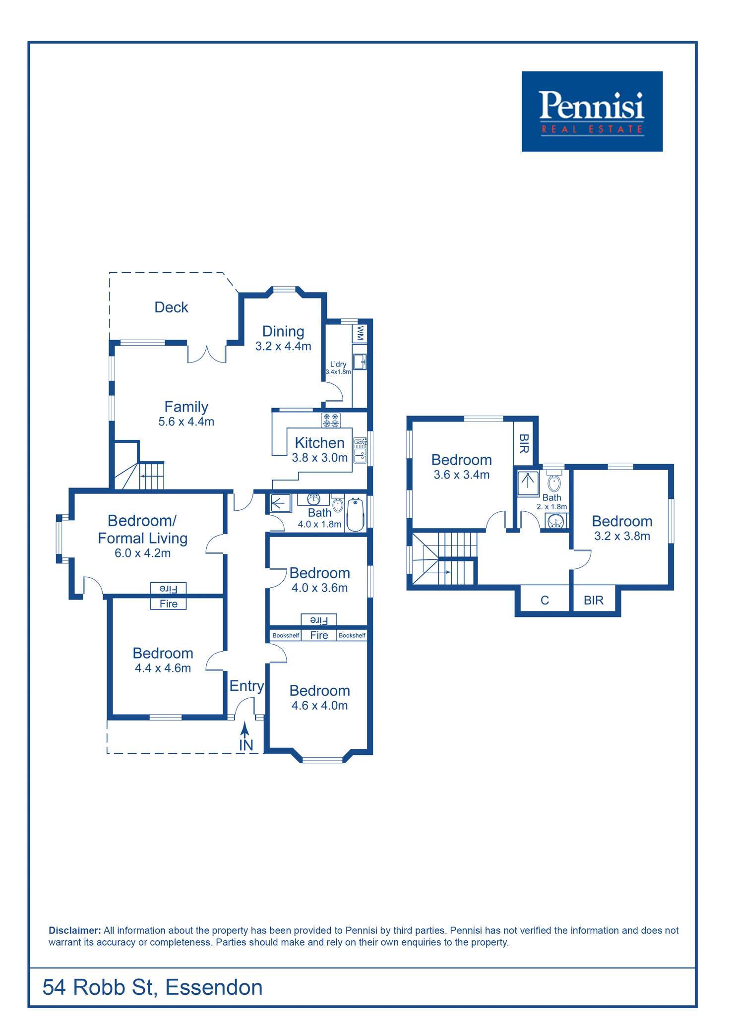 Floorplan of Homely house listing, 54 Robb Street, Essendon VIC 3040