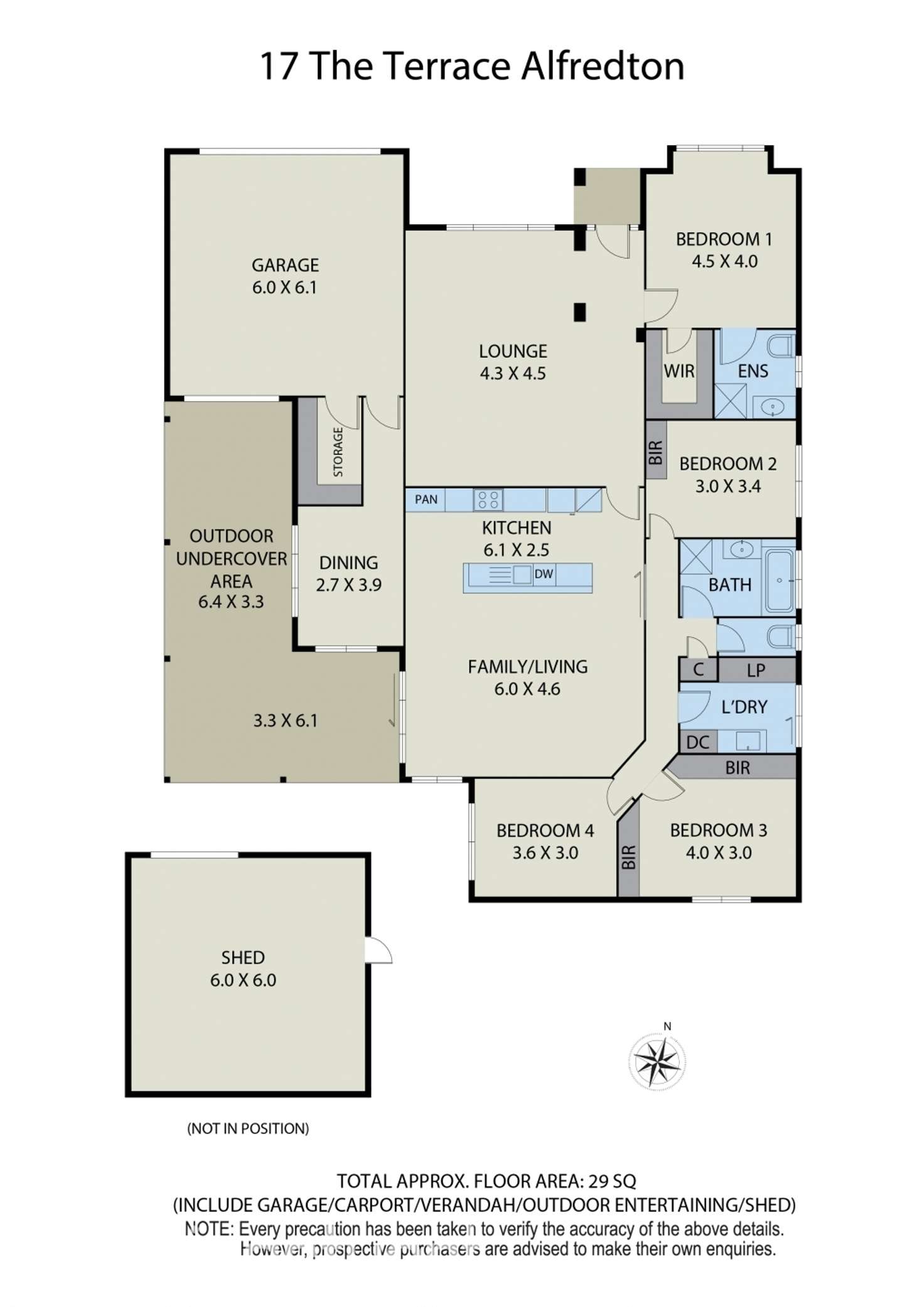 Floorplan of Homely house listing, 17 The Terrace, Alfredton VIC 3350