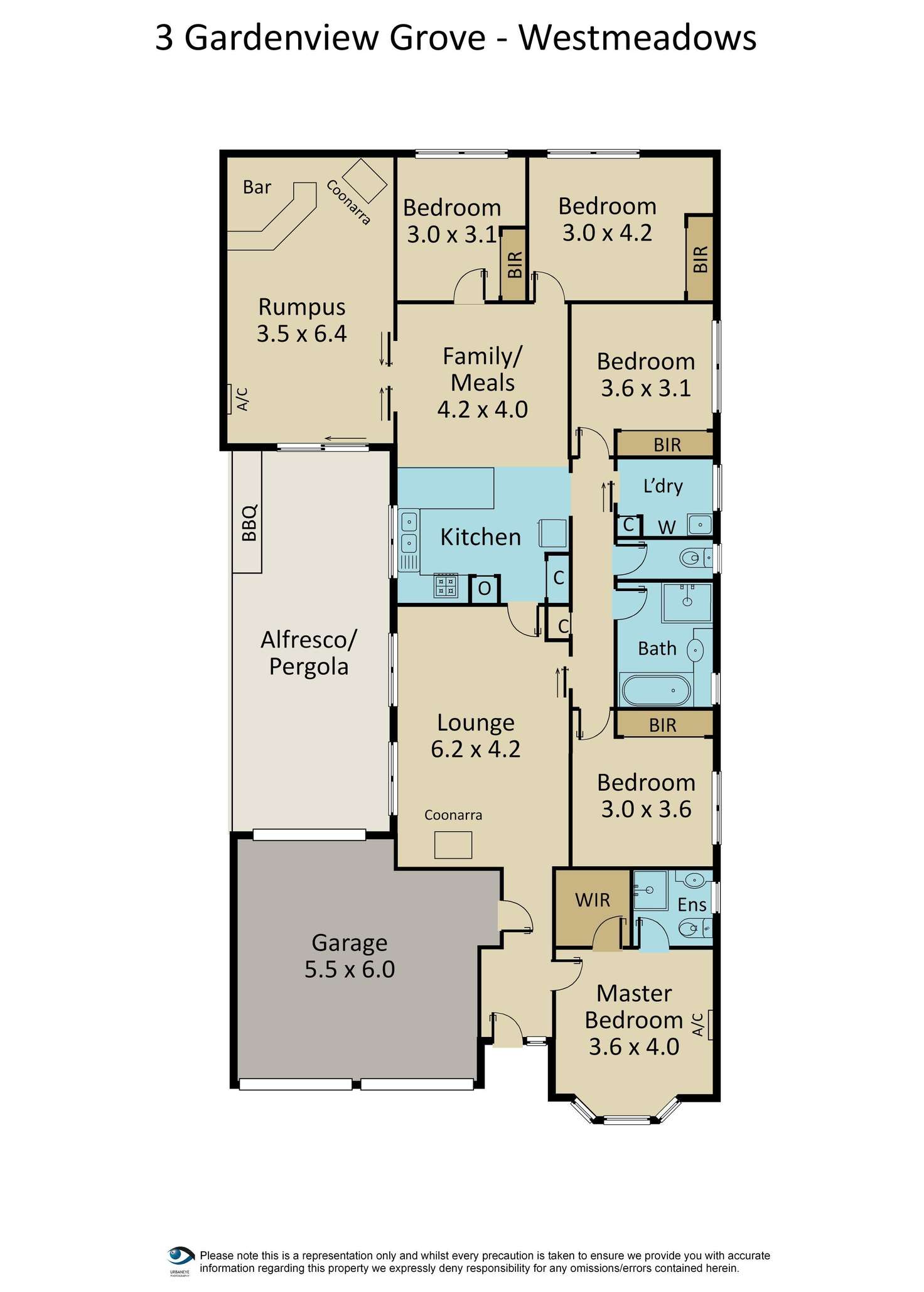 Floorplan of Homely house listing, 3 Gardenview Grove, Westmeadows VIC 3049