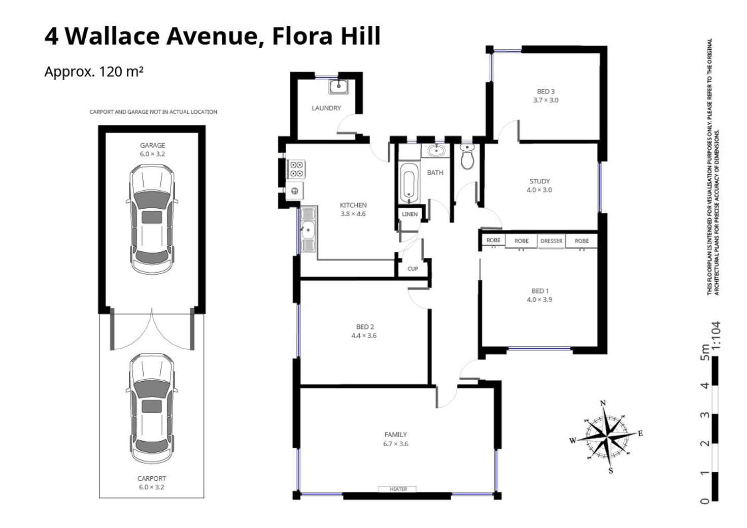 Floorplan of Homely house listing, 4 Wallace Ave, Flora Hill VIC 3550