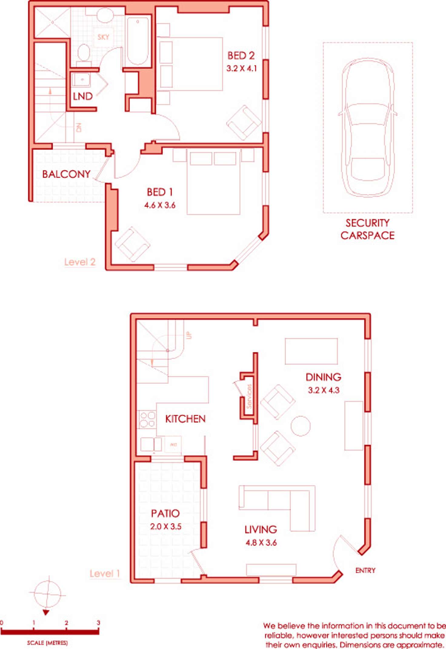 Floorplan of Homely townhouse listing, 1/173 Cathedral Street, Woolloomooloo NSW 2011