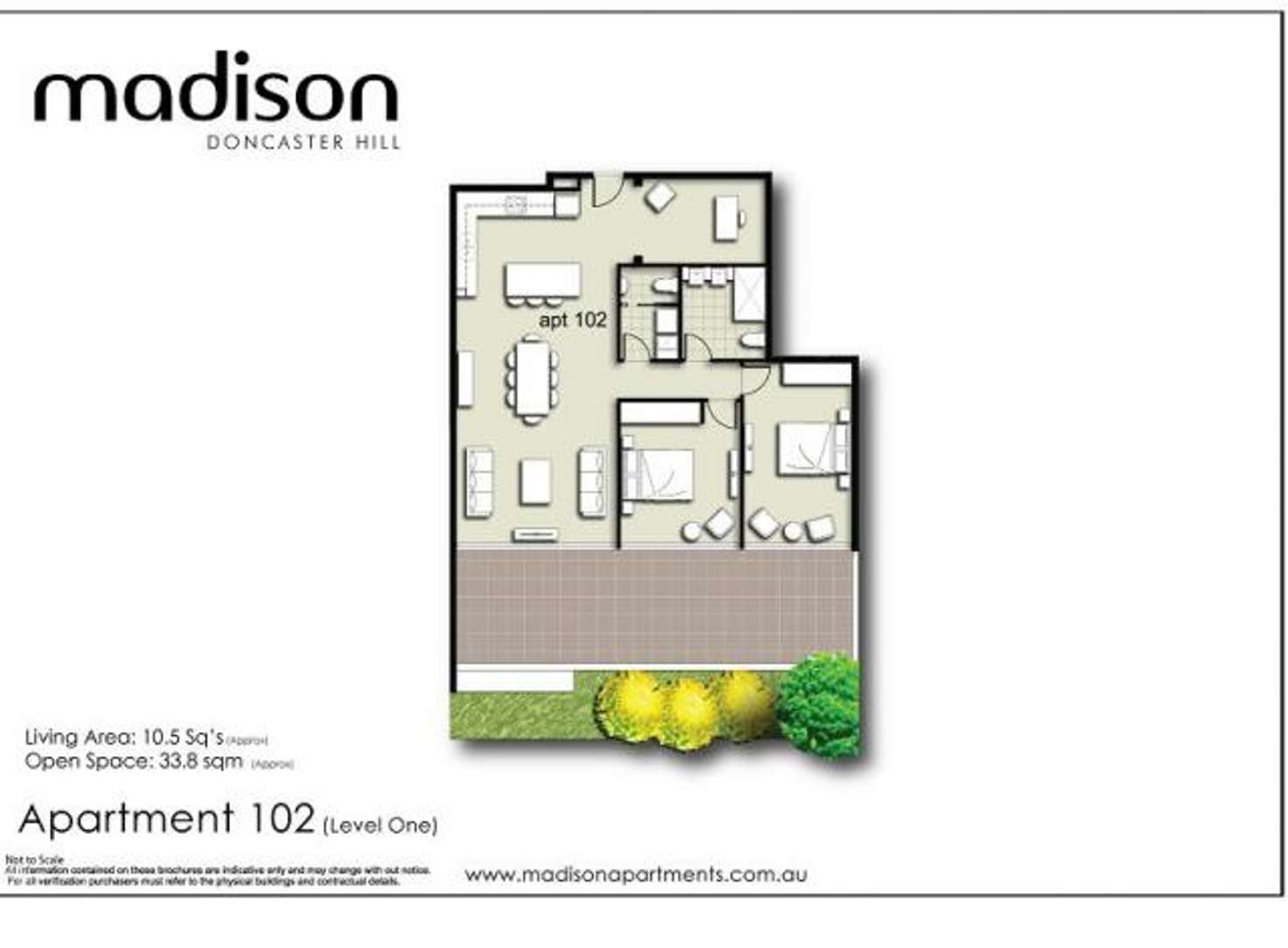 Floorplan of Homely apartment listing, 102/91-93 Tram Road, Doncaster VIC 3108