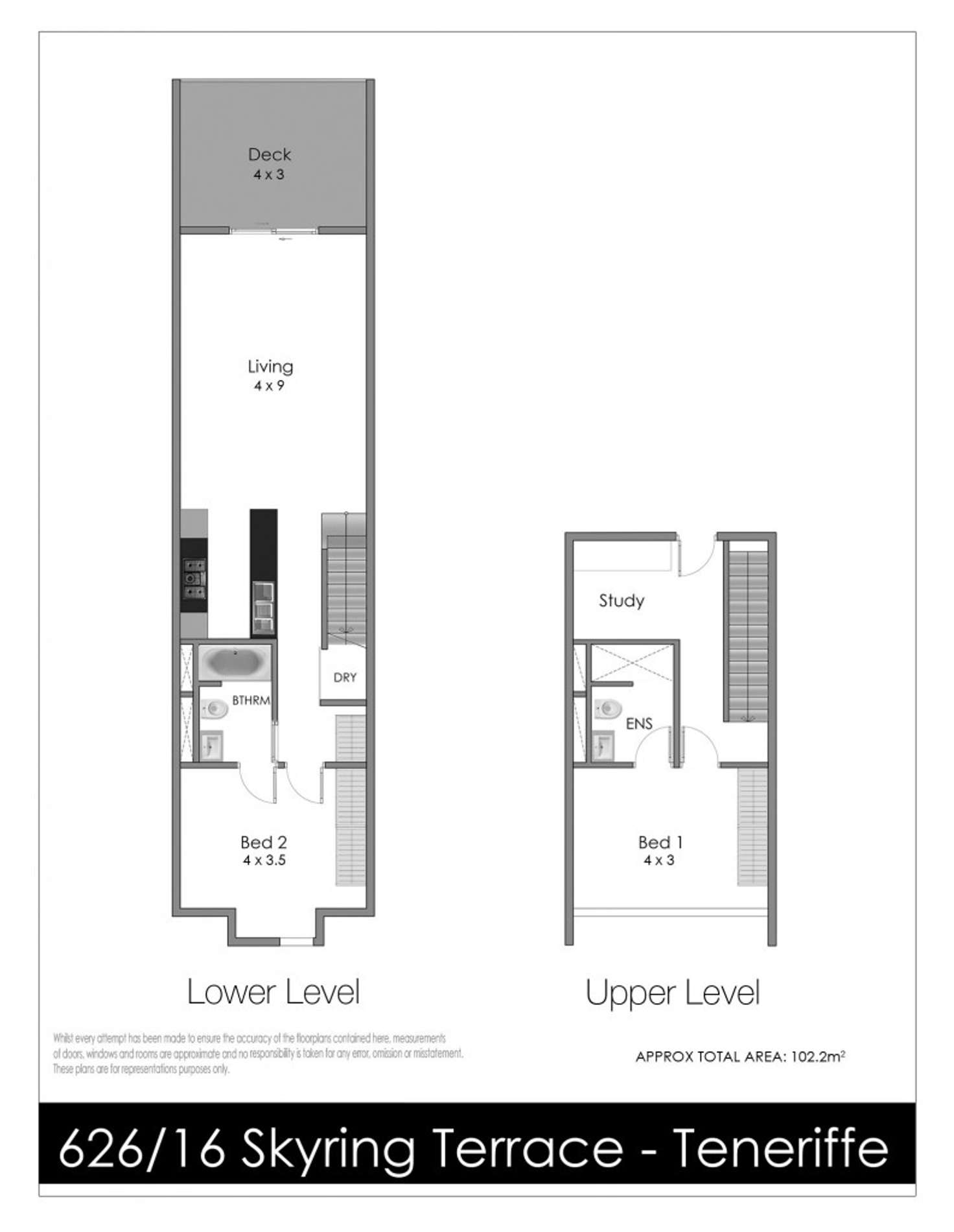 Floorplan of Homely apartment listing, 626/16 Skyring Terrace, Teneriffe QLD 4005