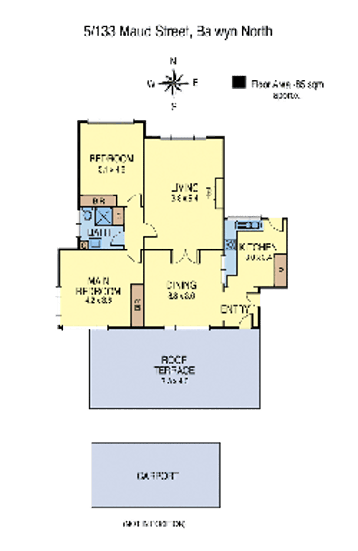 Floorplan of Homely unit listing, 5/133 Maud Street, Balwyn North VIC 3104