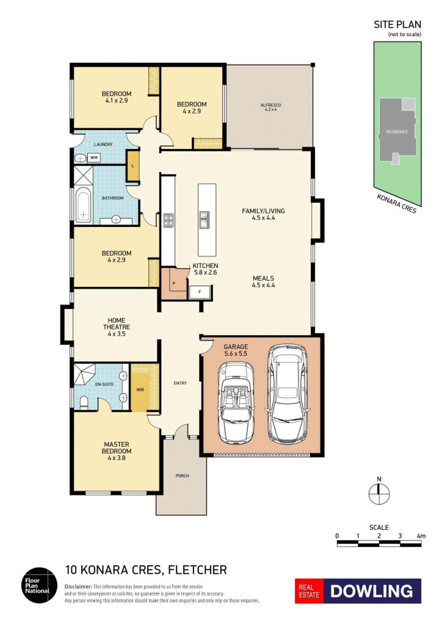 Floorplan of Homely house listing, 10 Konara Crescent, Fletcher NSW 2287