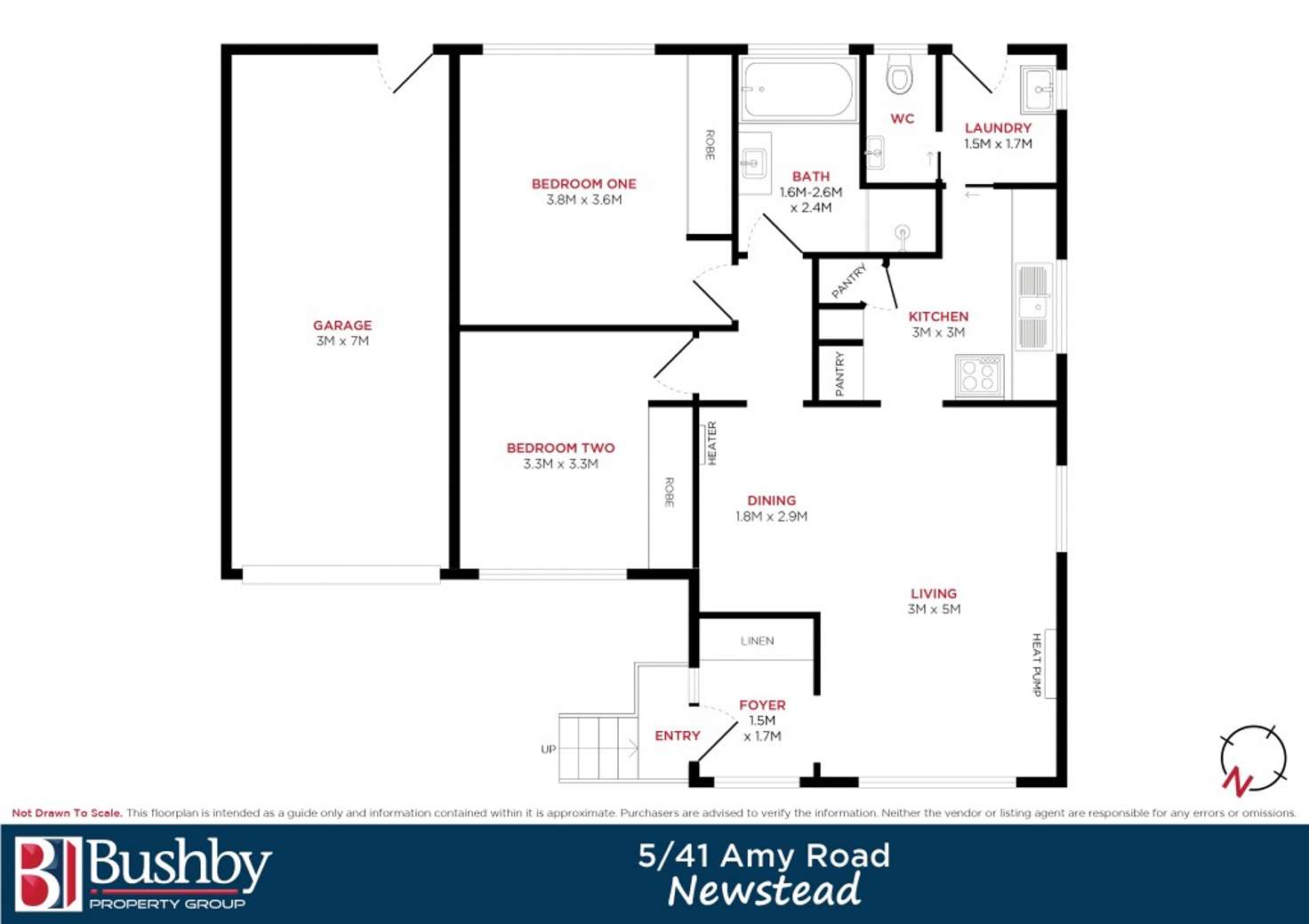Floorplan of Homely unit listing, 5/41 Amy Road, Newstead TAS 7250