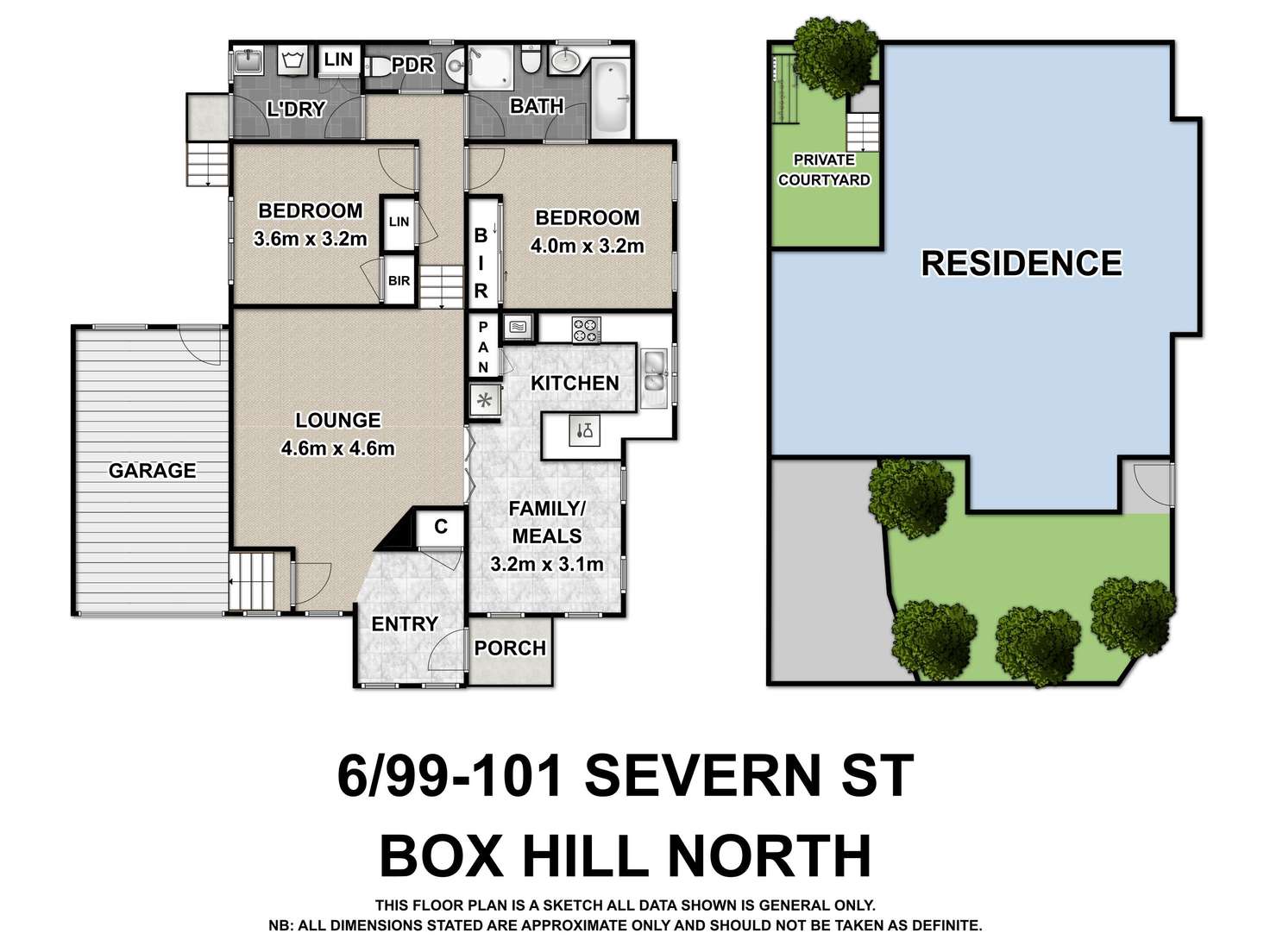 Floorplan of Homely unit listing, 6/99-101 Severn Street, Box Hill North VIC 3129