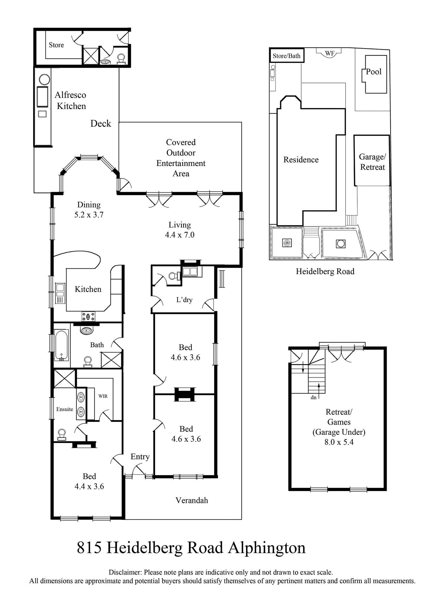 Floorplan of Homely house listing, 815 Heidelberg Road, Alphington VIC 3078