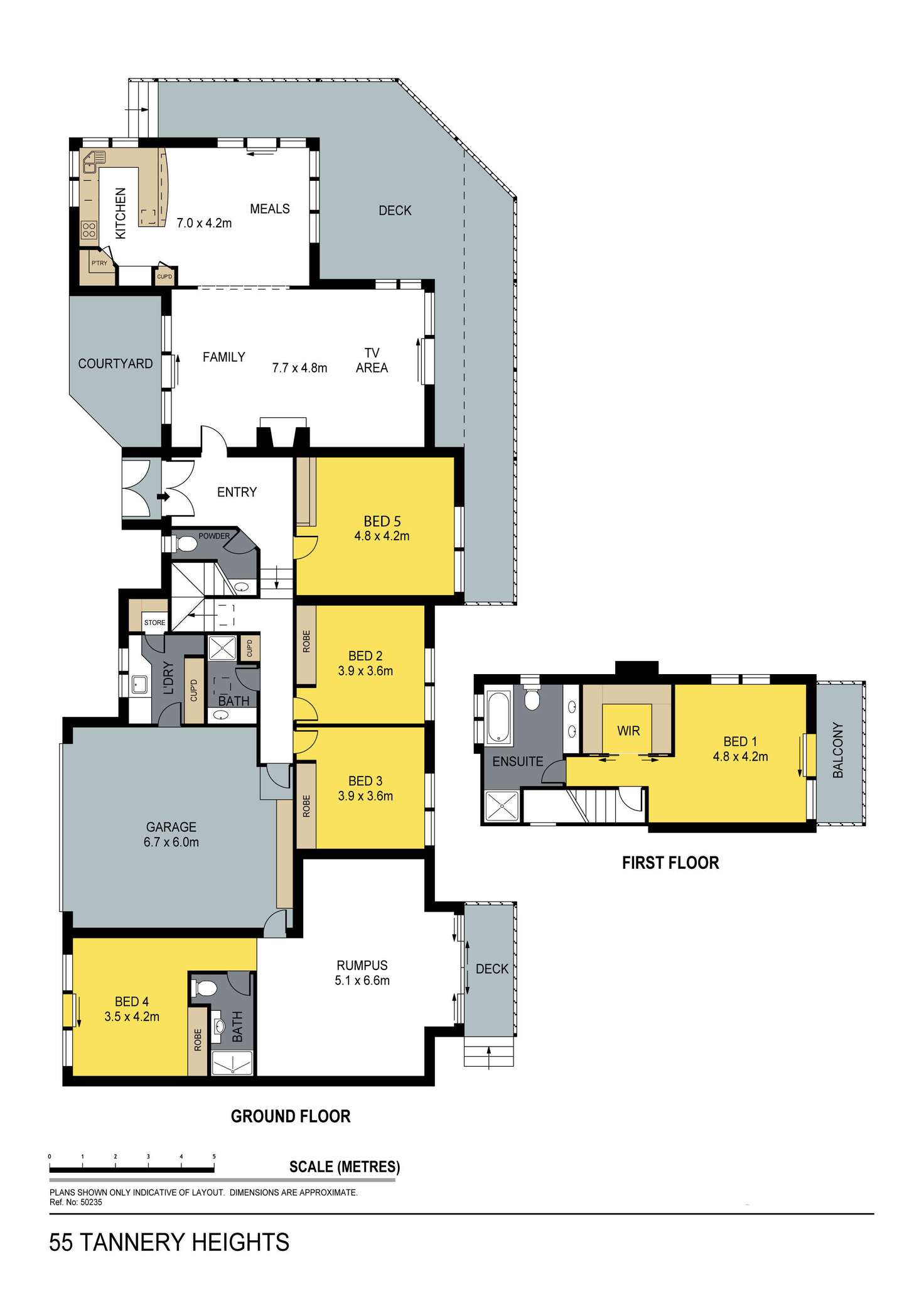 Floorplan of Homely house listing, 55 Tannery Heights Drive, Mandurang VIC 3551