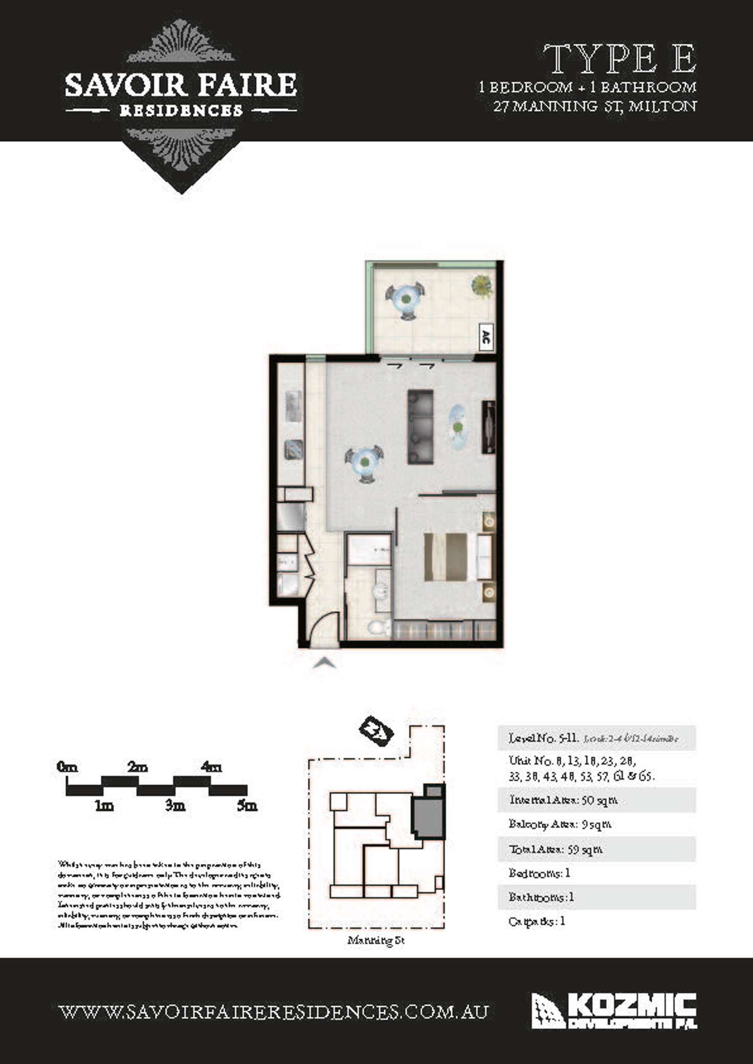 Floorplan of Homely apartment listing, 61/27 Manning, Milton QLD 4064