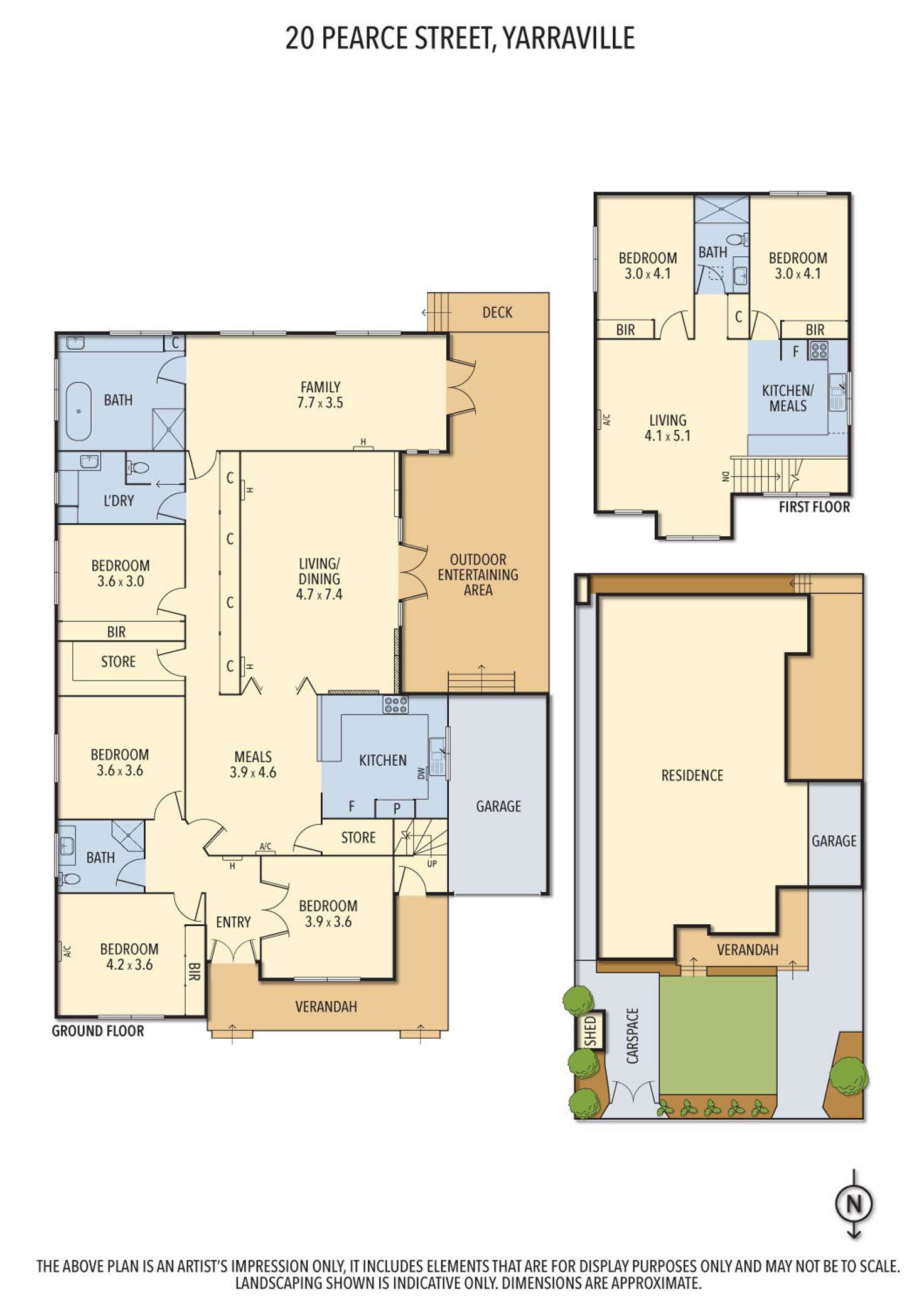 Floorplan of Homely house listing, 20 Pearce Street, Yarraville VIC 3013