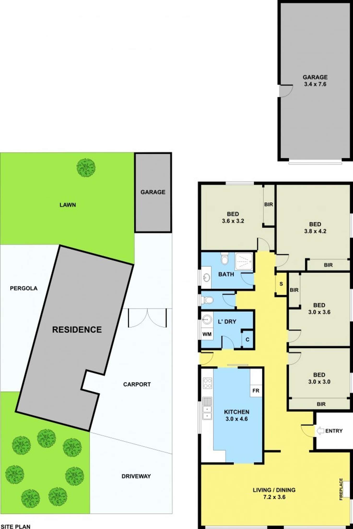 Floorplan of Homely house listing, 7 Watt Avenue, Oak Park VIC 3046