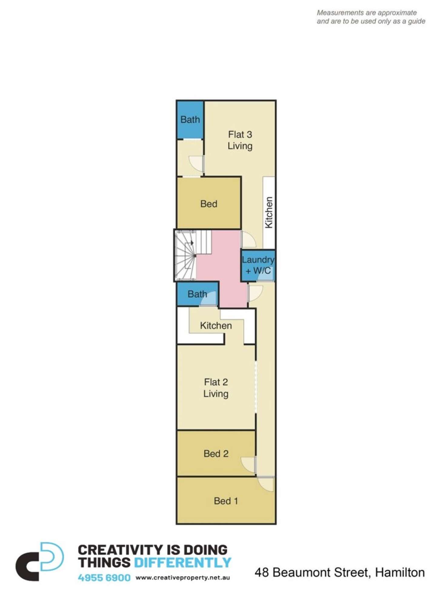 Floorplan of Homely house listing, 2/48 Beaumont Street, Hamilton NSW 2303