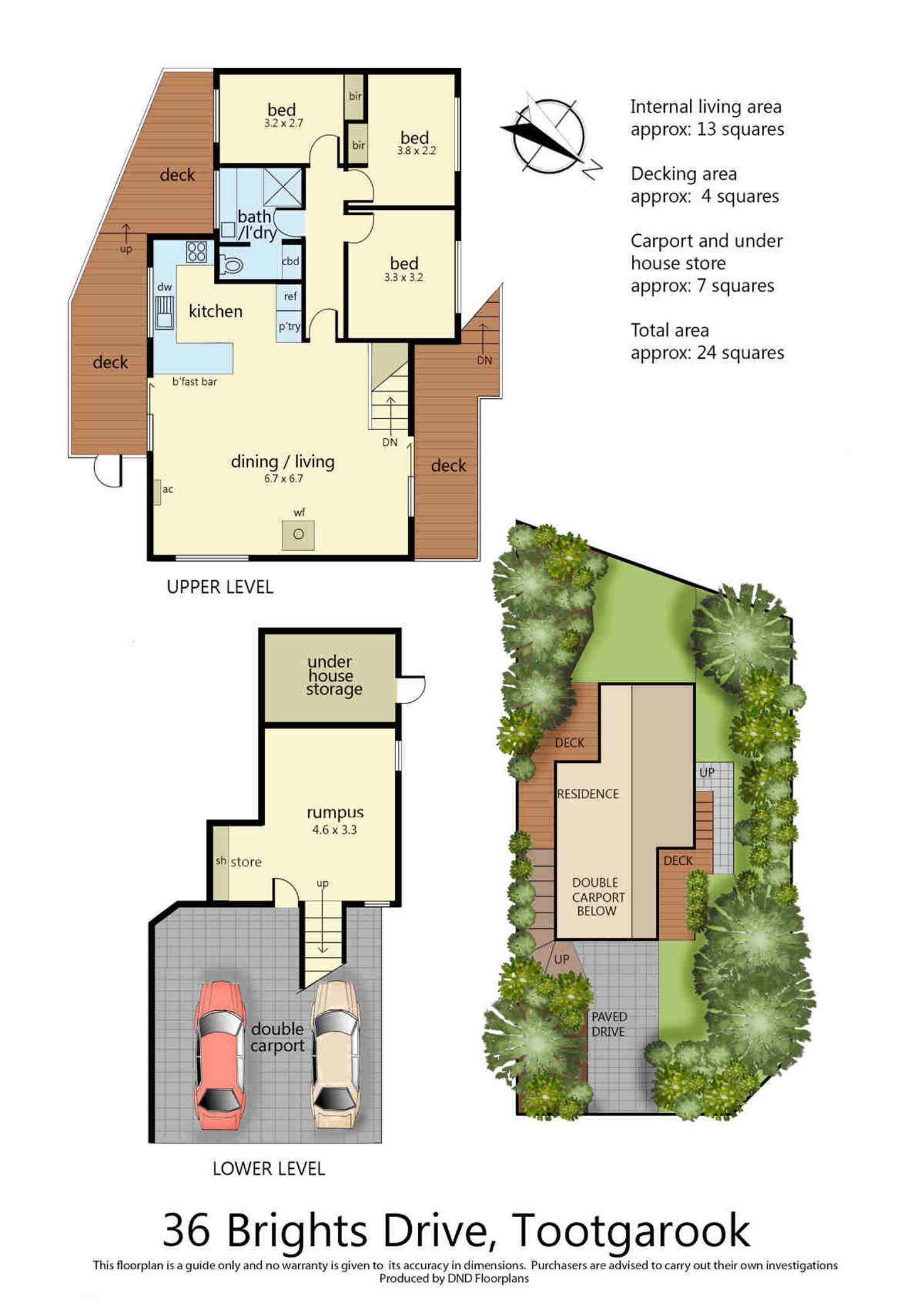 Floorplan of Homely house listing, 36 Brights Drive, Tootgarook VIC 3941
