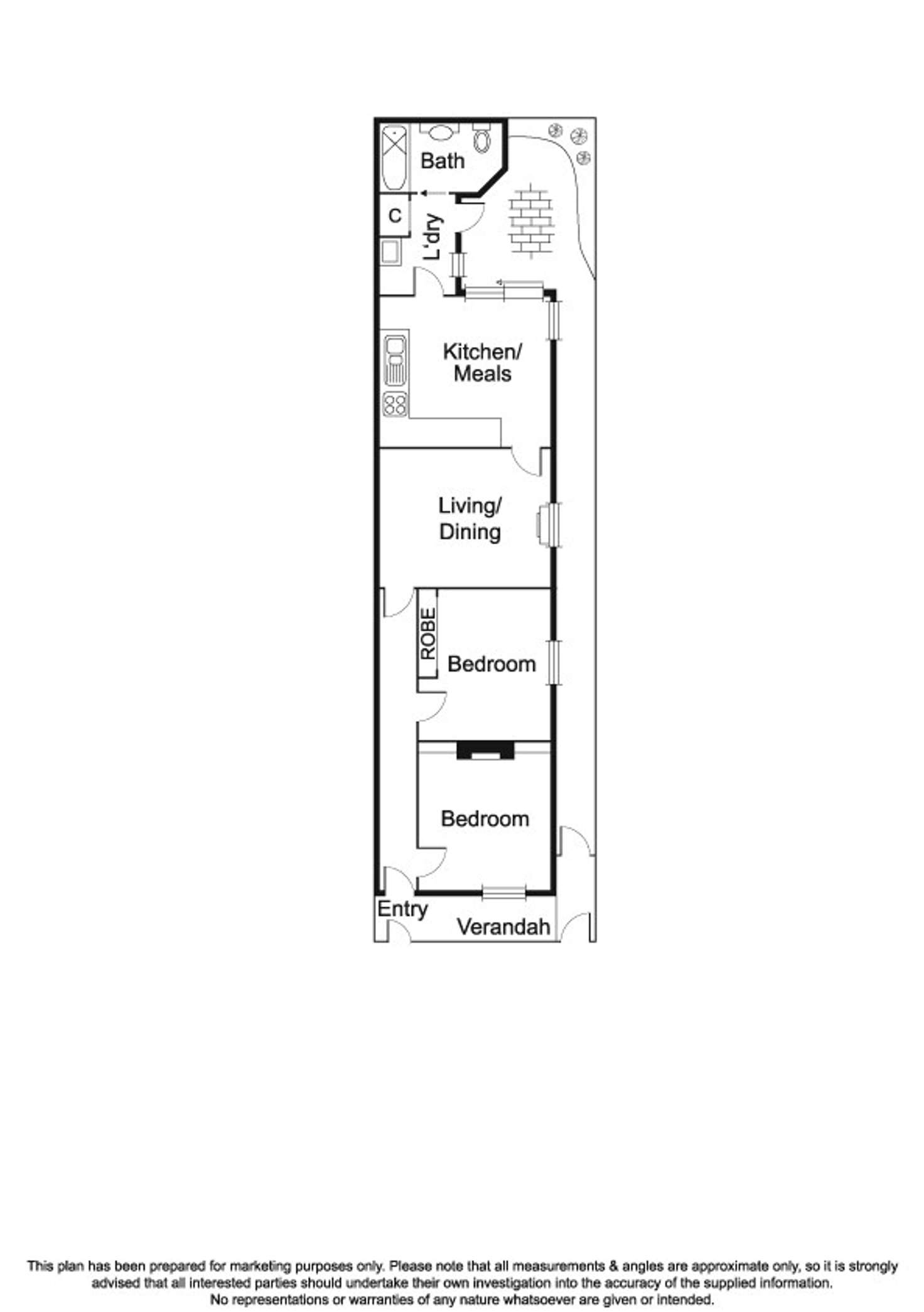 Floorplan of Homely house listing, 8 Little O'Grady Street, Albert Park VIC 3206
