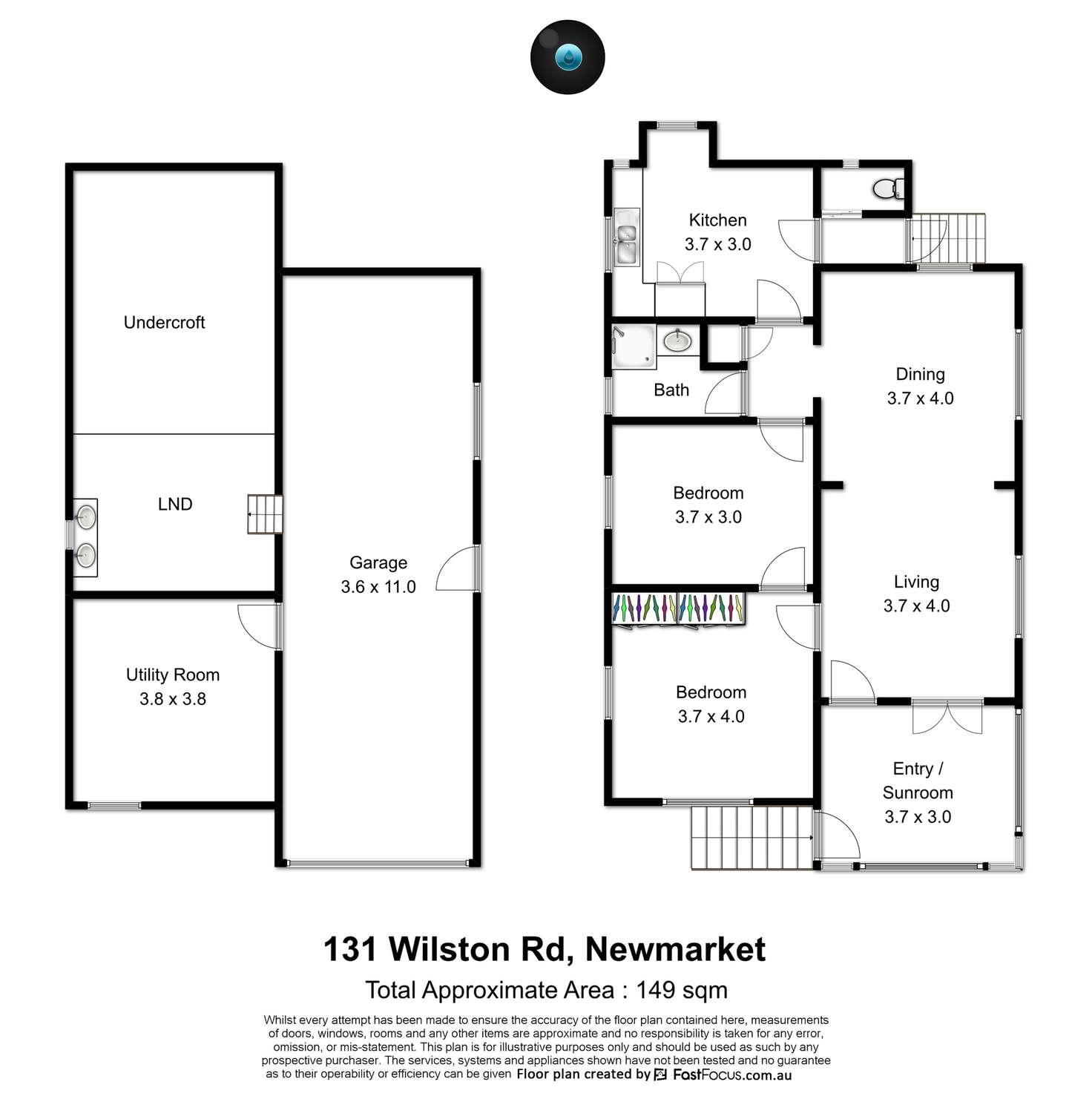 Floorplan of Homely house listing, 131 Wilston Road, Newmarket QLD 4051