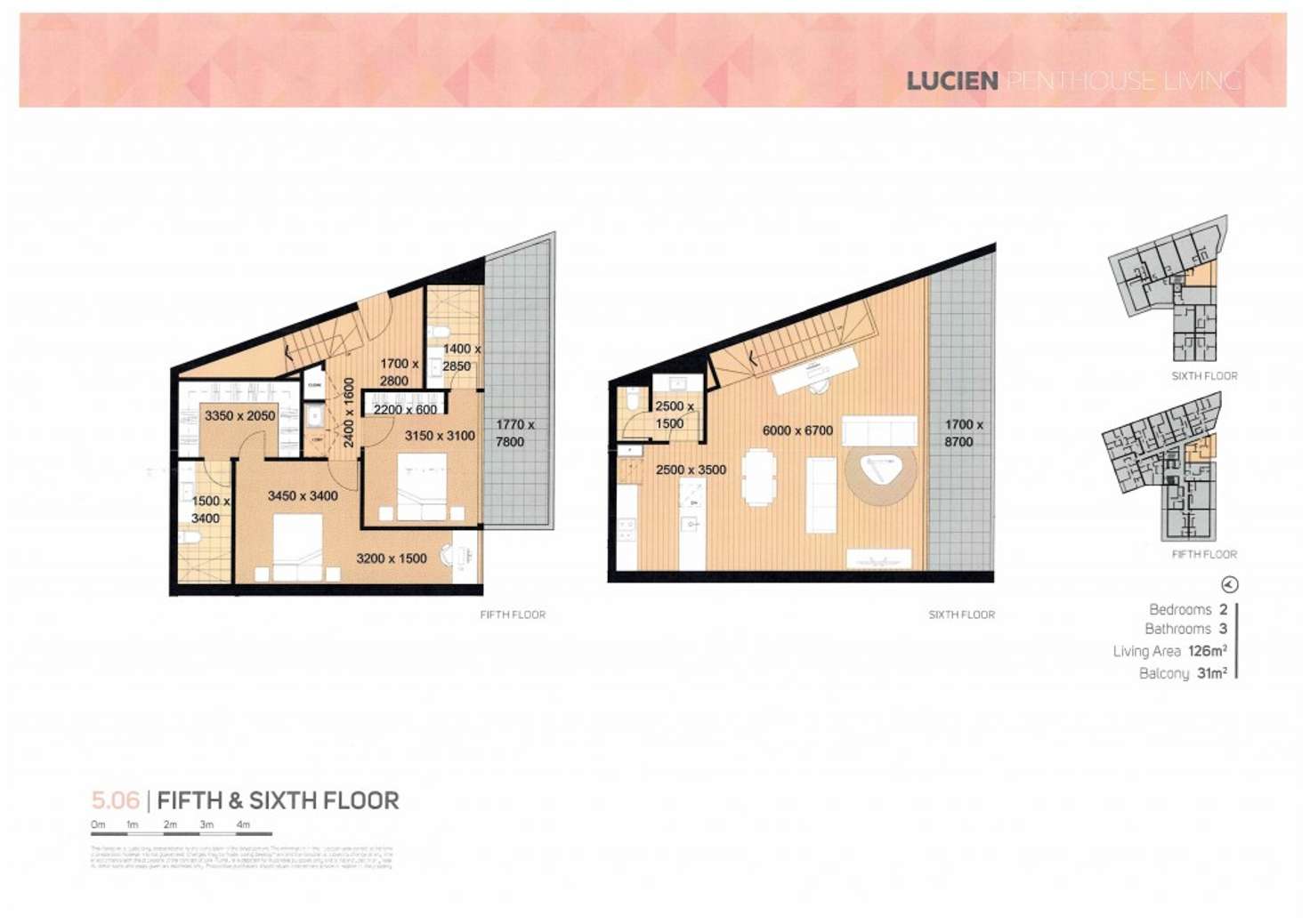 Floorplan of Homely apartment listing, 508/88 La Scala Avenue, Maribyrnong VIC 3032