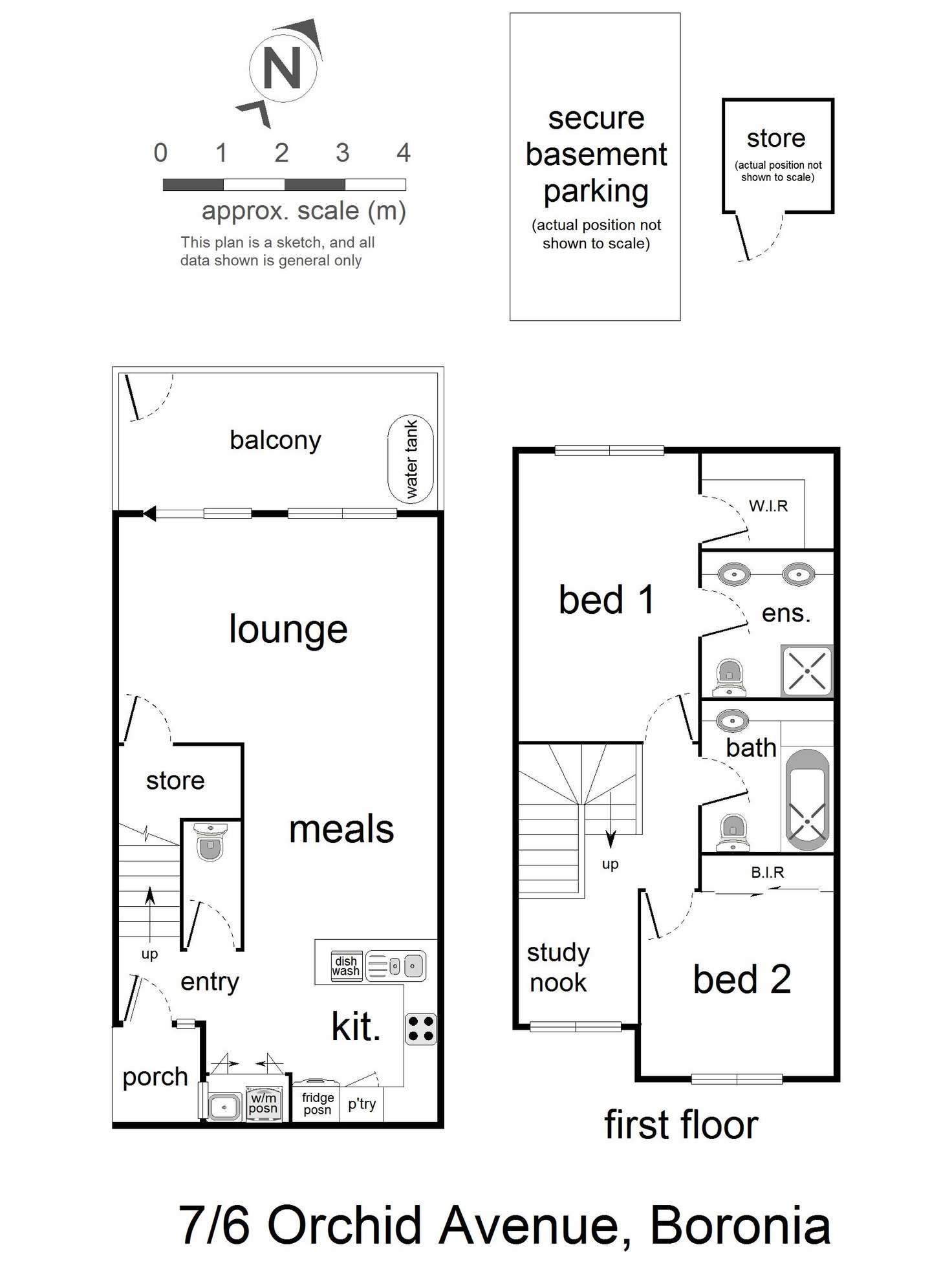 Floorplan of Homely apartment listing, 7/6 Orchid Avenue, Boronia VIC 3155