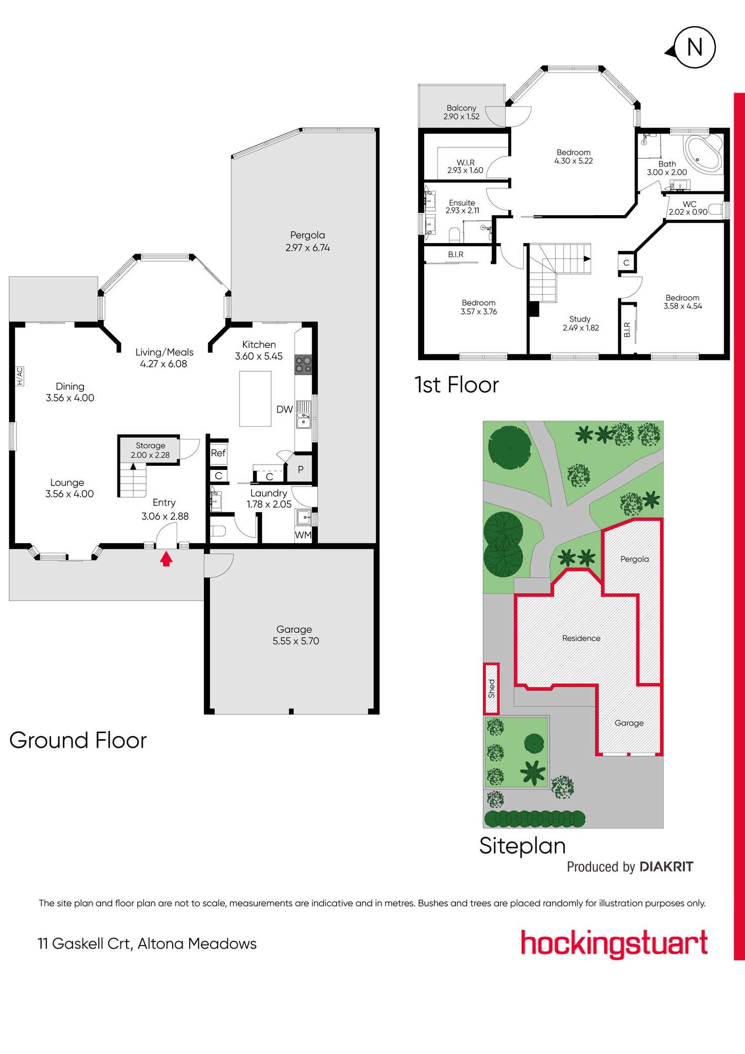 Floorplan of Homely house listing, 11 Gaskell Court, Altona Meadows VIC 3028