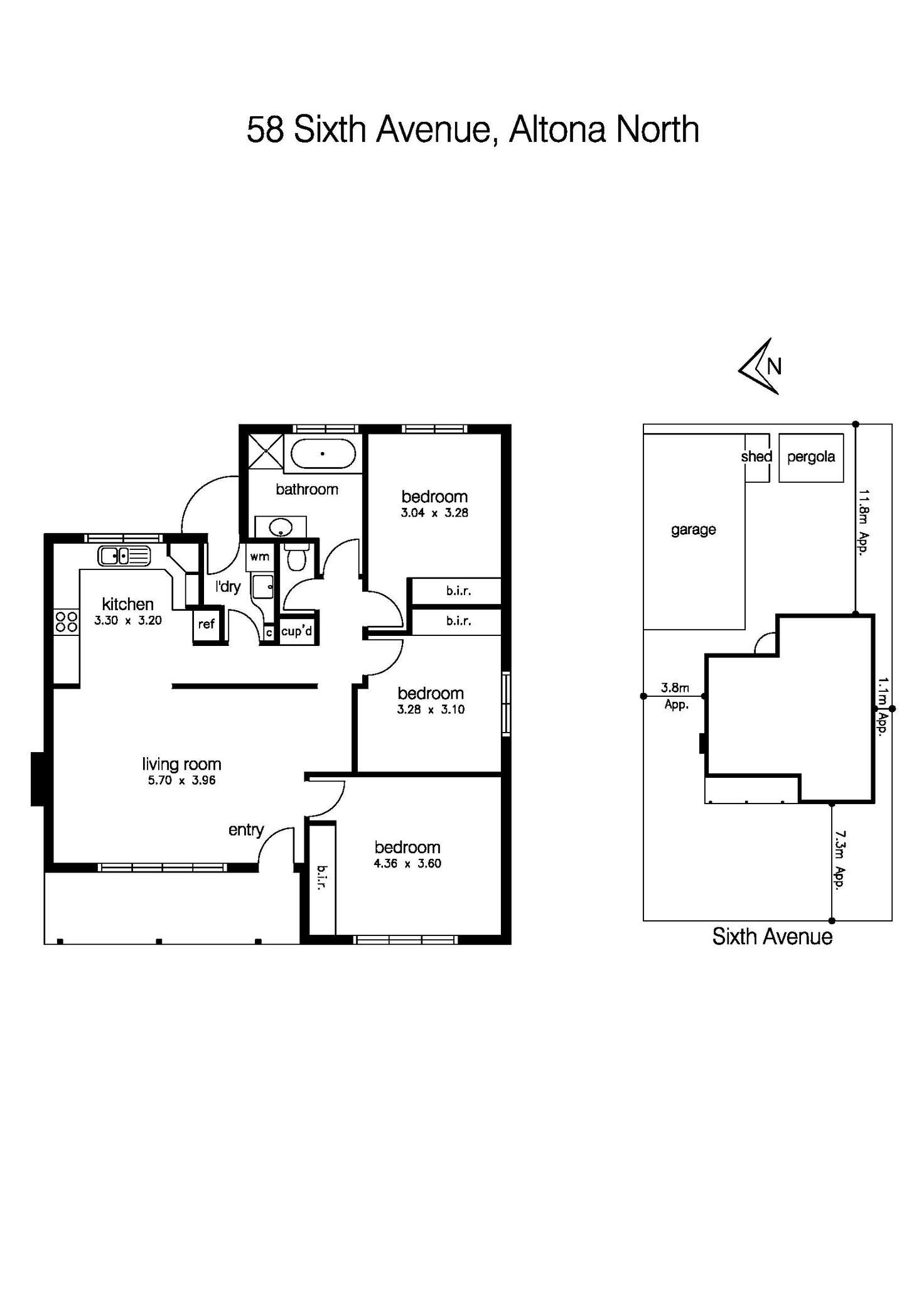 Floorplan of Homely house listing, 58 Sixth Avenue, Altona North VIC 3025