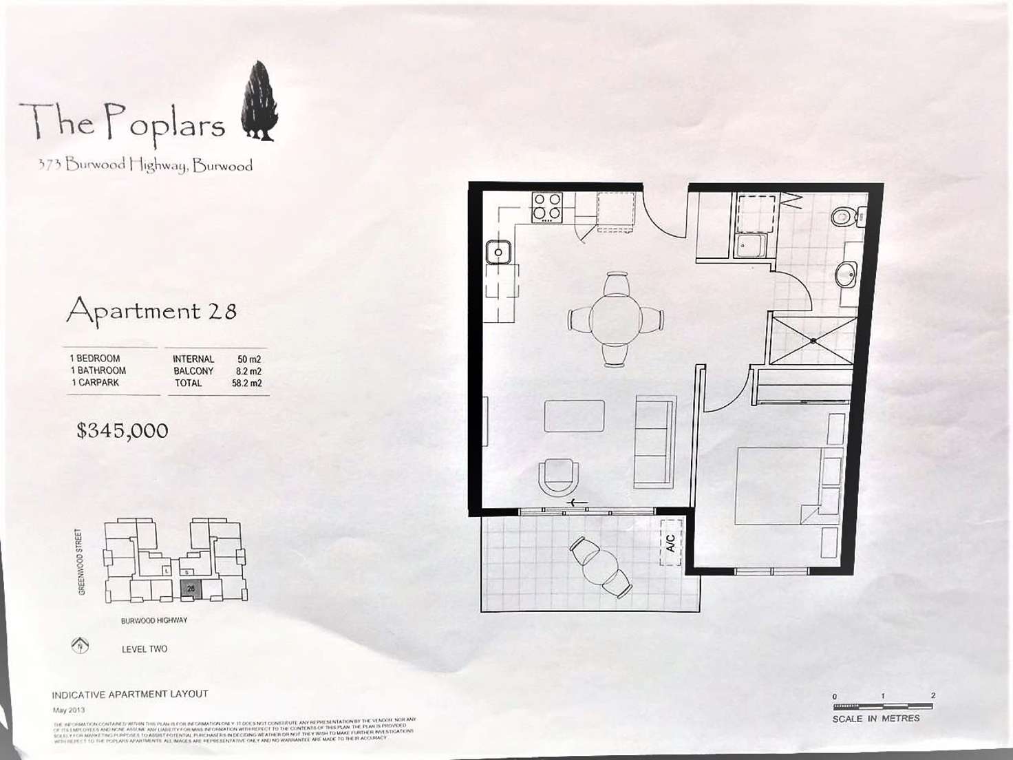 Floorplan of Homely apartment listing, LOT 28, 373-377 Burwood Highway, Burwood VIC 3125