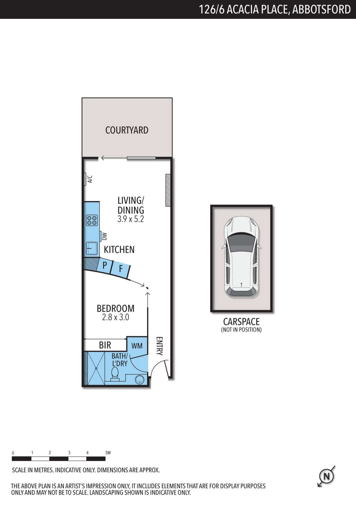 Floorplan of Homely apartment listing, 126/6 Acacia Place, Abbotsford VIC 3067