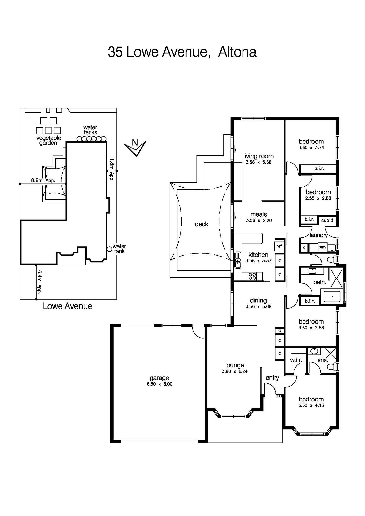 Floorplan of Homely house listing, 35 Lowe Avenue, Altona VIC 3018
