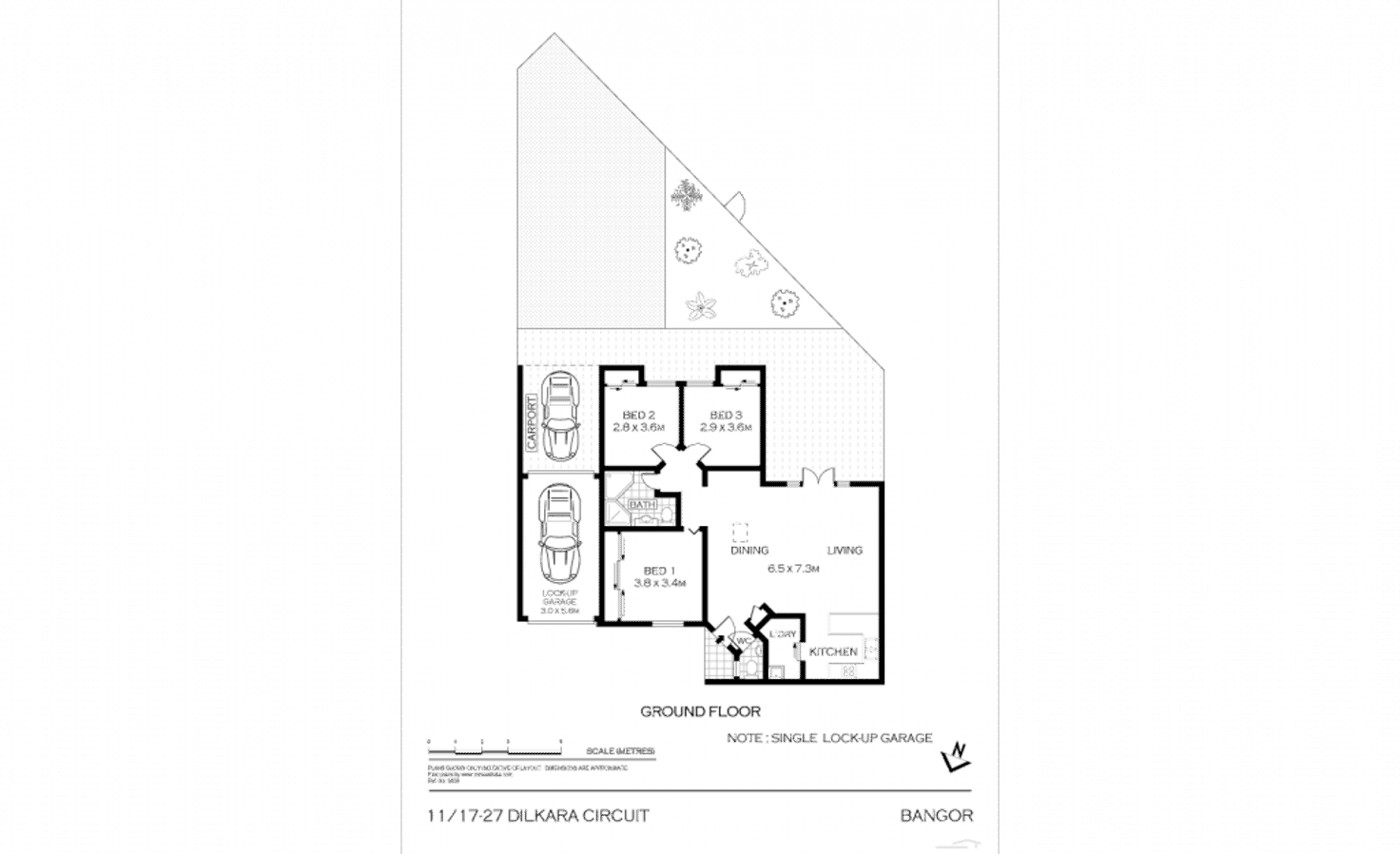 Floorplan of Homely villa listing, 11/17-27 Dilkara Circuit, Bangor NSW 2234