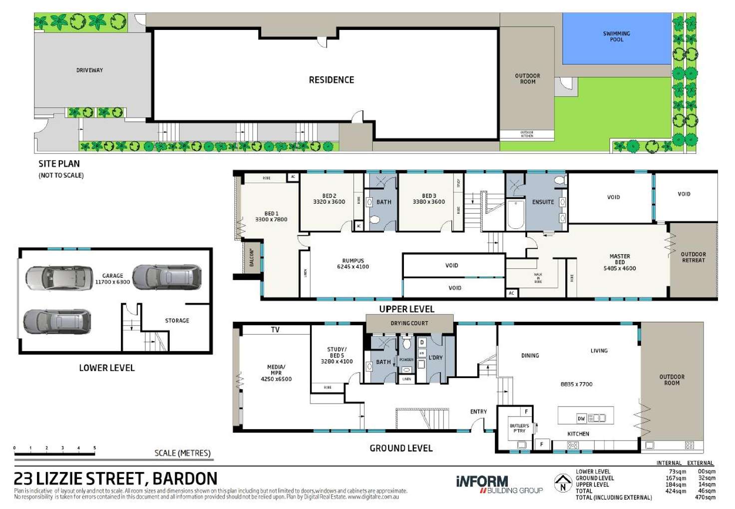 Floorplan of Homely house listing, 23 Lizzie Street, Bardon QLD 4065