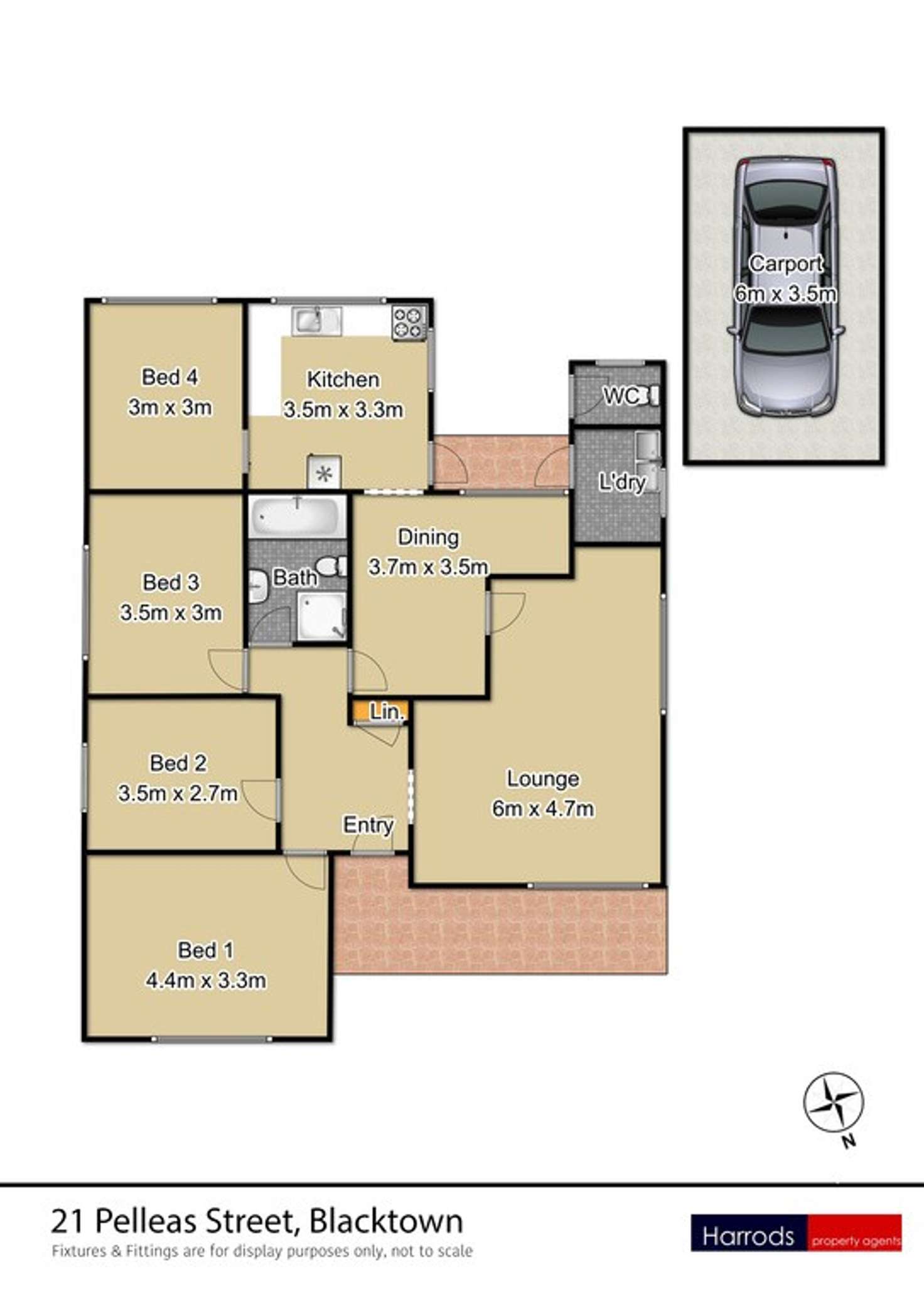 Floorplan of Homely house listing, 21 Pelleas Street, Blacktown NSW 2148