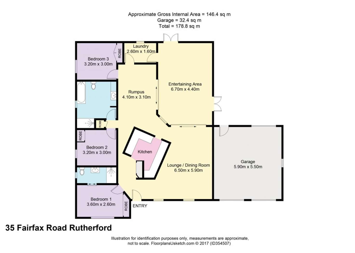 Floorplan of Homely house listing, 35 Fairfax St, Rutherford NSW 2320