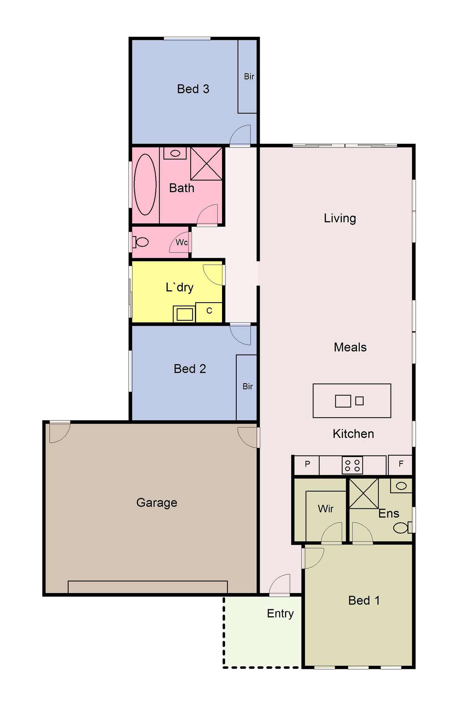 Floorplan of Homely house listing, 44 Clovedale Avenue, Alfredton VIC 3350