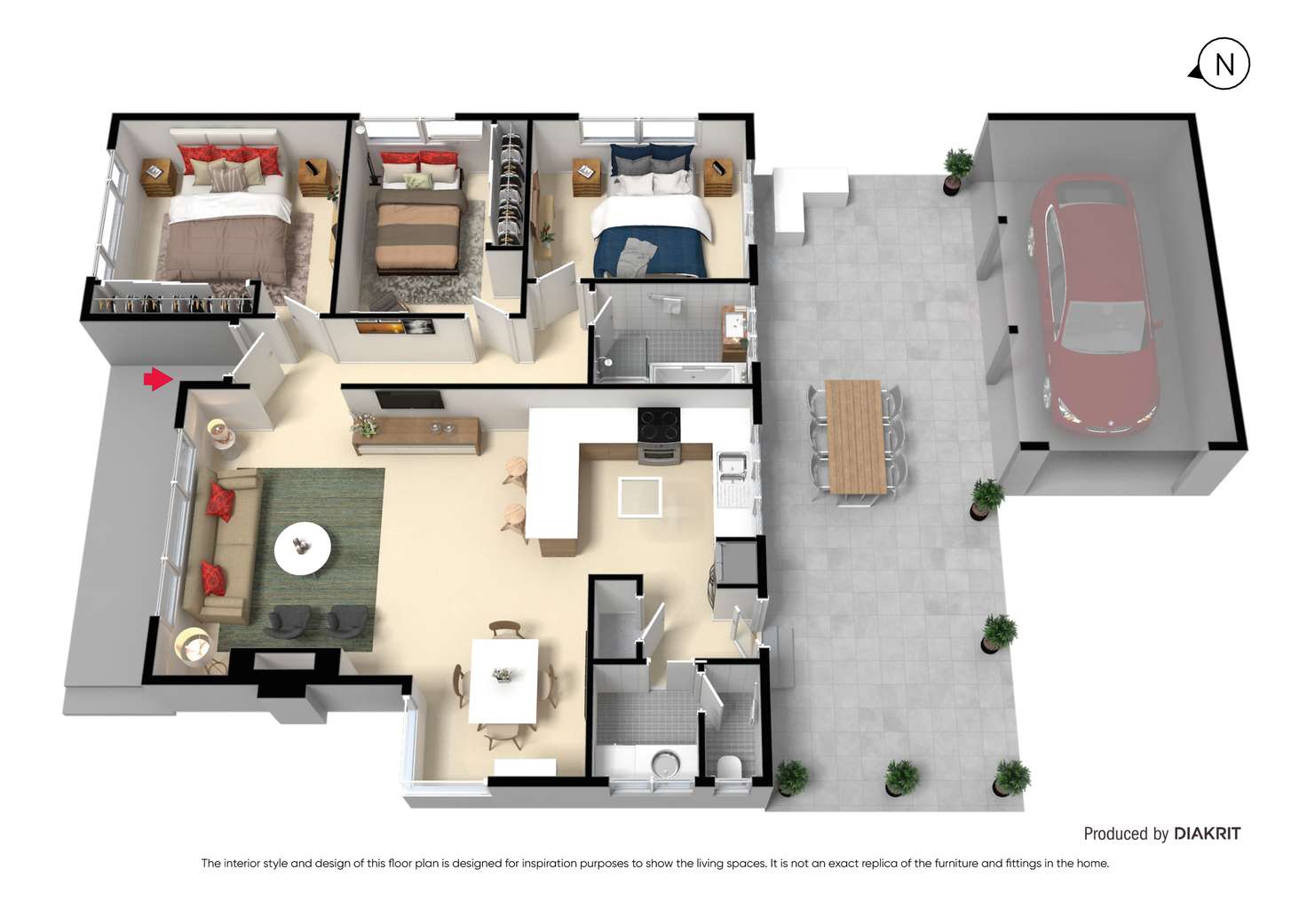 Floorplan of Homely house listing, 1/17 Marigold Avenue, Altona North VIC 3025