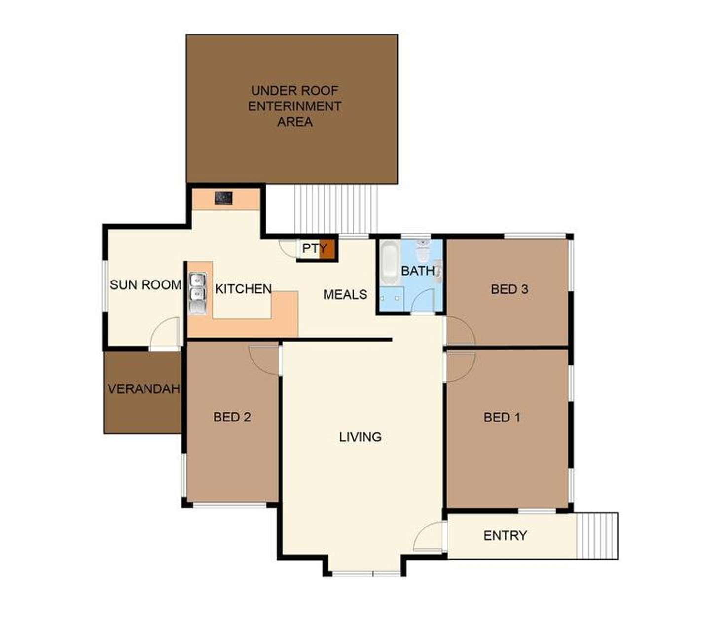 Floorplan of Homely house listing, 16 Milpera St, Ashgrove QLD 4060