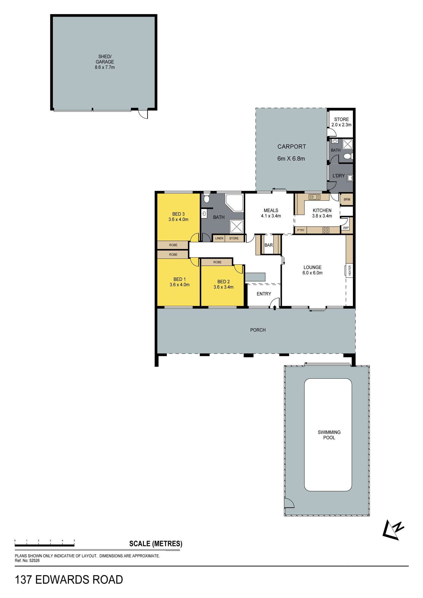 Floorplan of Homely house listing, 137 Edwards Road, Kennington VIC 3550