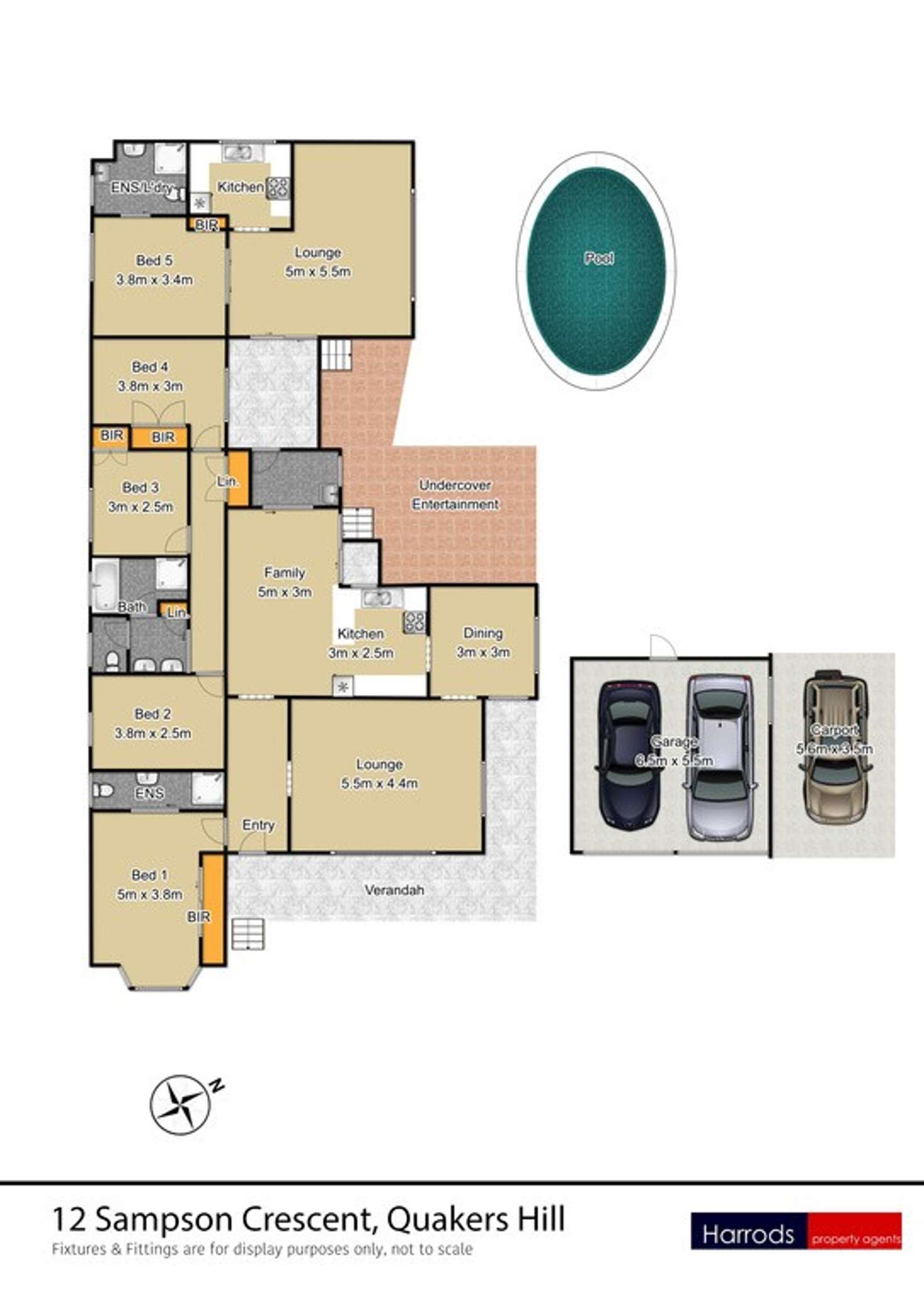 Floorplan of Homely house listing, 12 Sampson Crescent, Quakers Hill NSW 2763