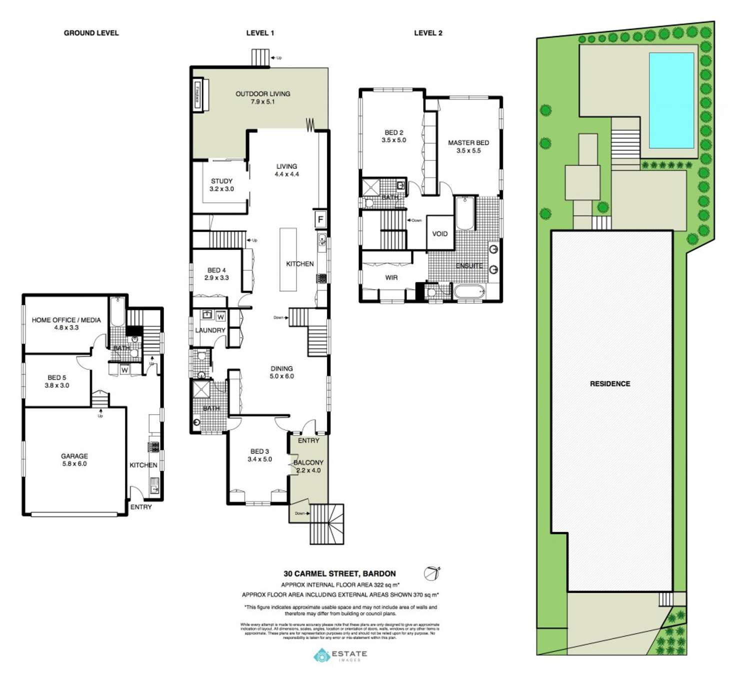 Floorplan of Homely house listing, 30 Carmel Street, Bardon QLD 4065