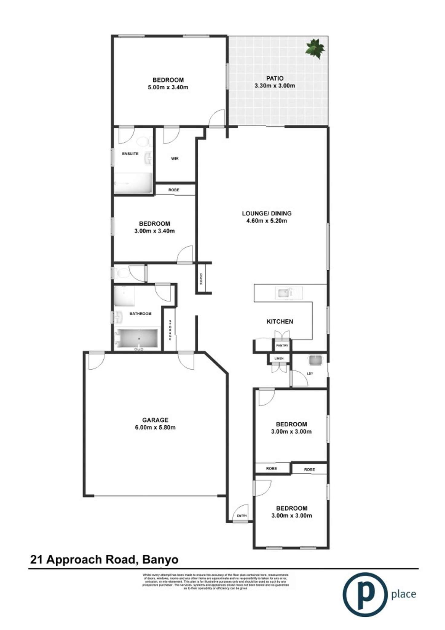 Floorplan of Homely house listing, 21 Approach Road, Banyo QLD 4014