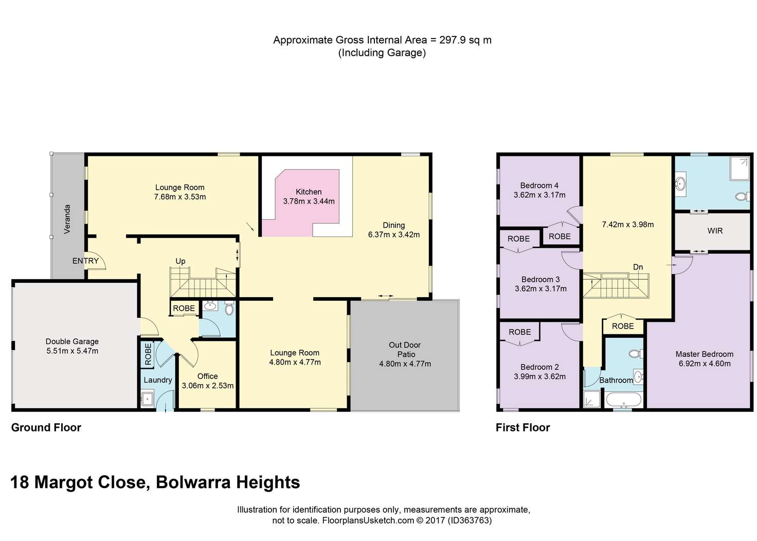 Floorplan of Homely house listing, 18 Margot Close, Bolwarra Heights NSW 2320