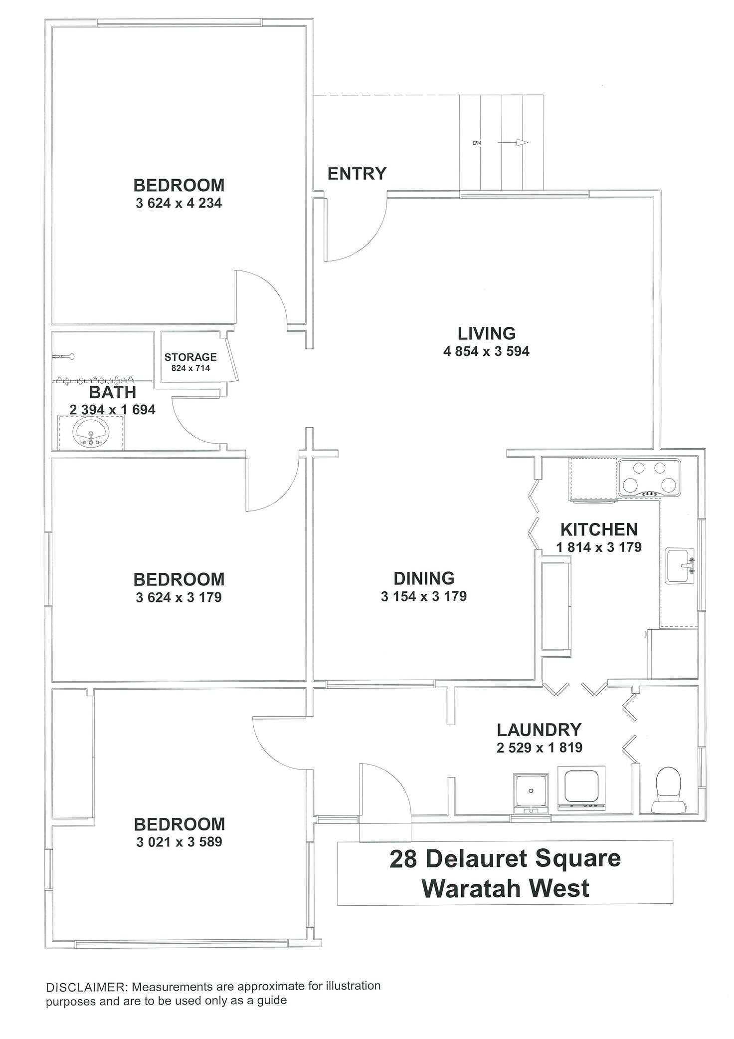 Floorplan of Homely house listing, 28 Delauret Square, Waratah West NSW 2298
