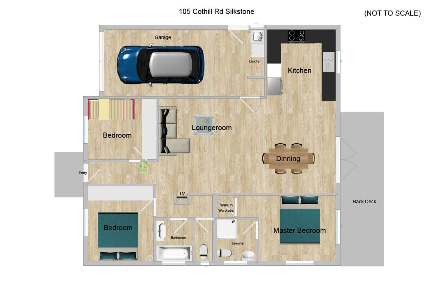 Floorplan of Homely house listing, 105 Cothill Road, Silkstone QLD 4304