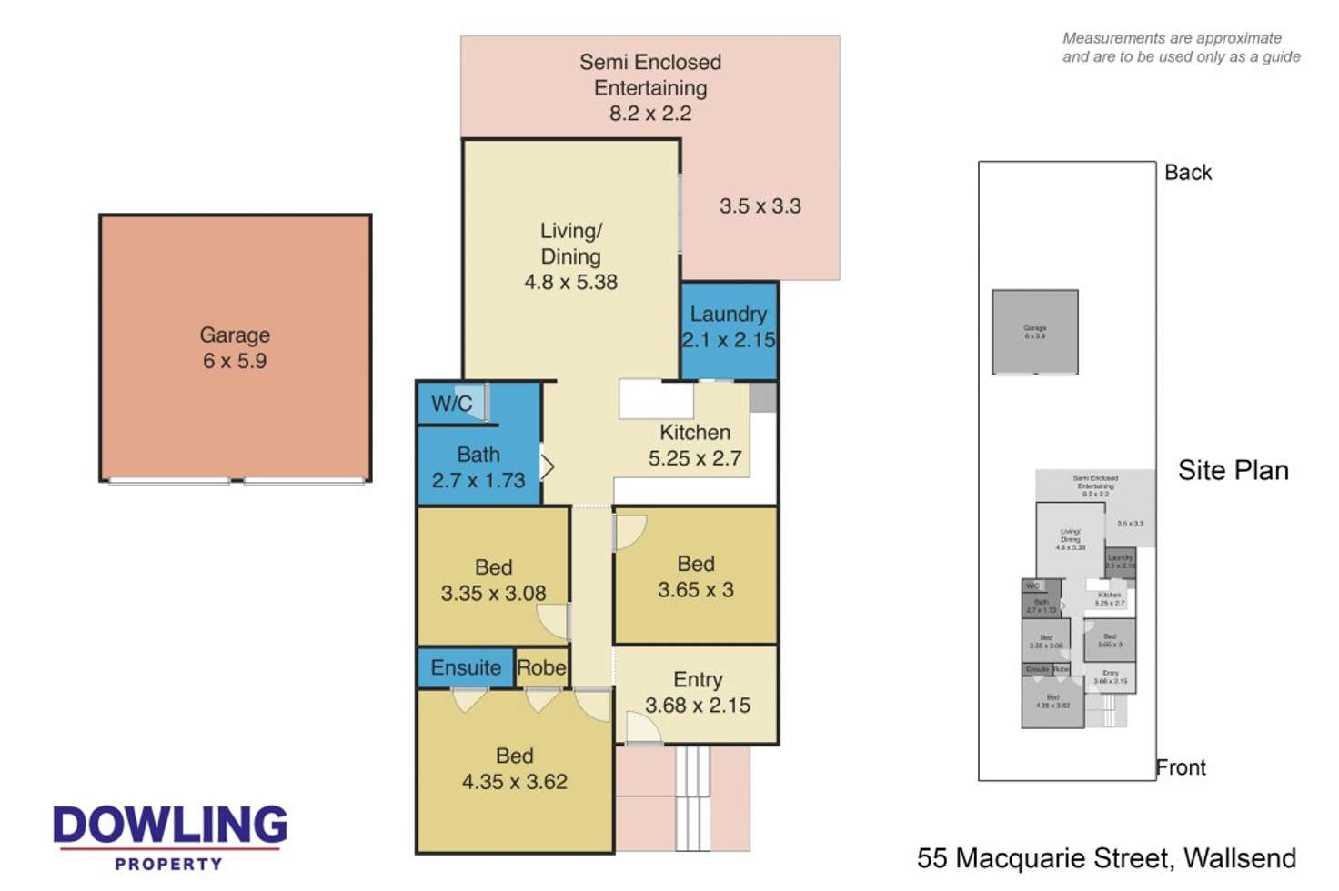 Floorplan of Homely house listing, 55 Macquarie Street, Wallsend NSW 2287